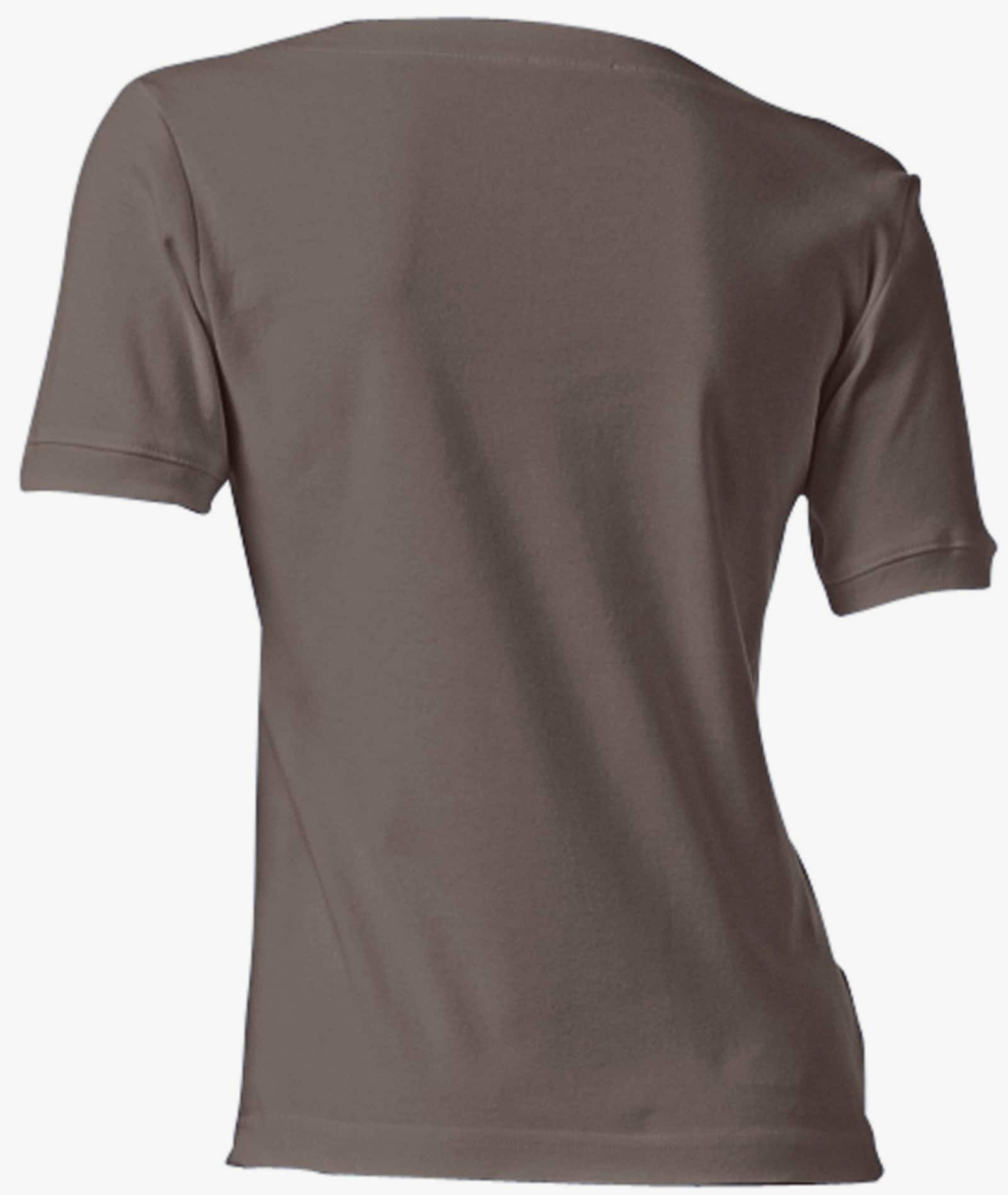 heine Shirt aus Rippenware - taupe