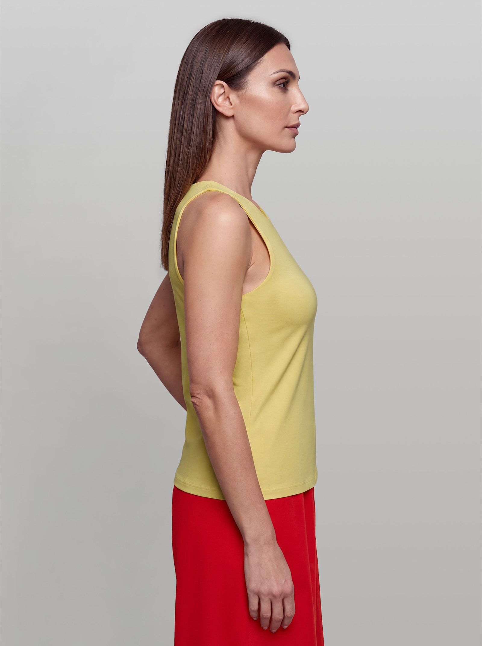 heine Shirttop mit Schriftzug - zitrone