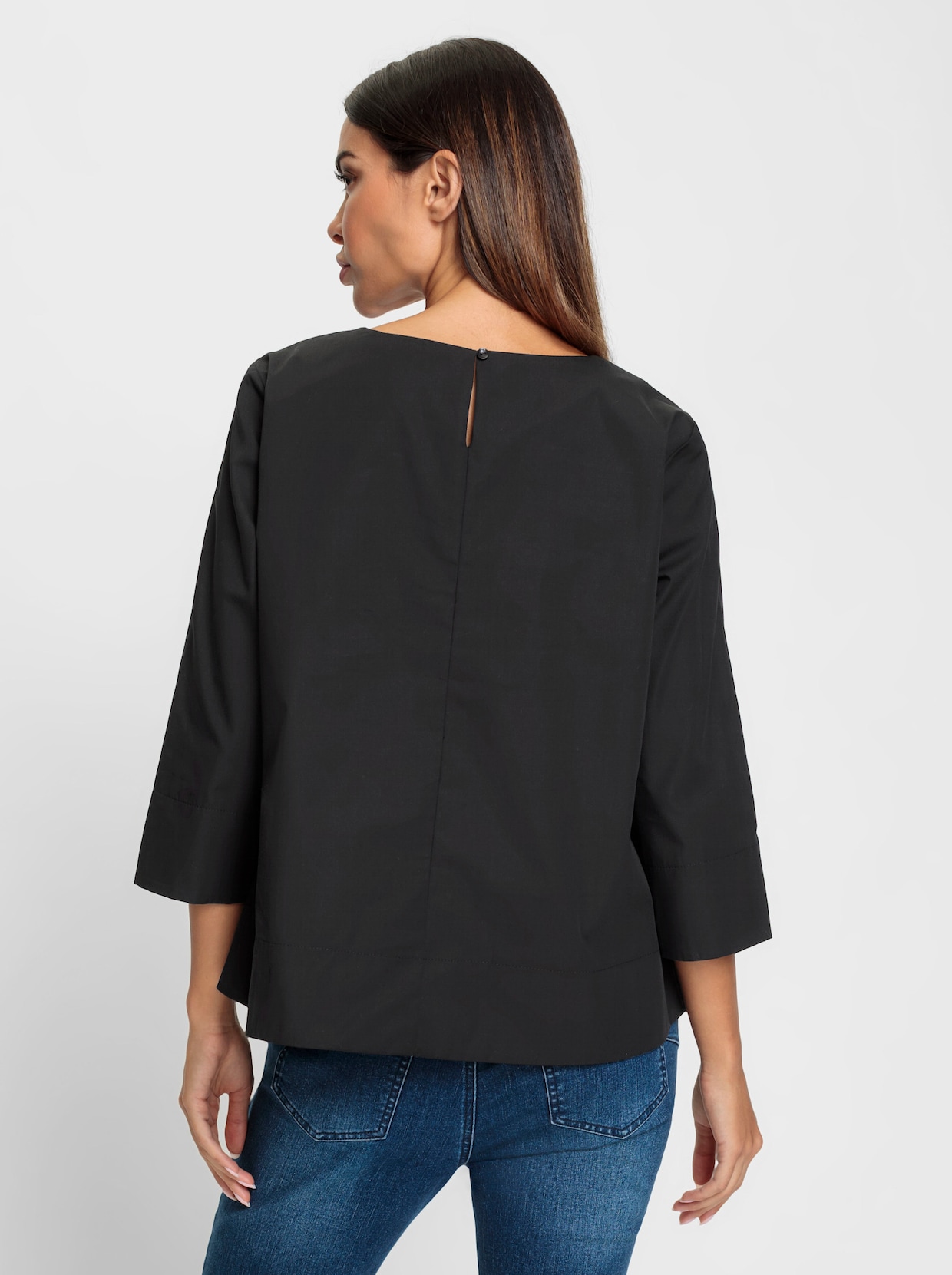 heine Katoenen blouse - zwart
