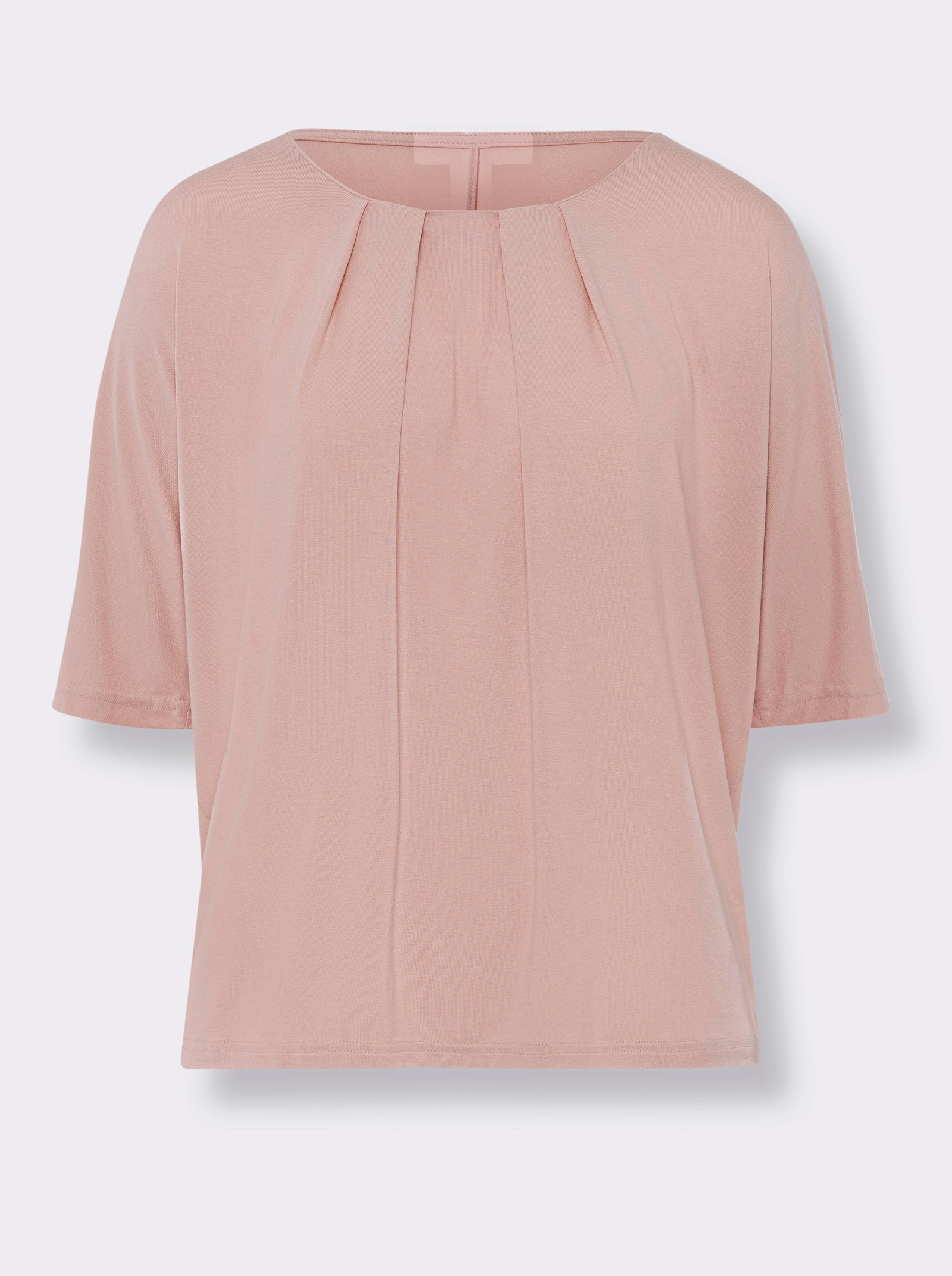 heine Fledermausshirt mit Rundhals-Ausschnitt - puder