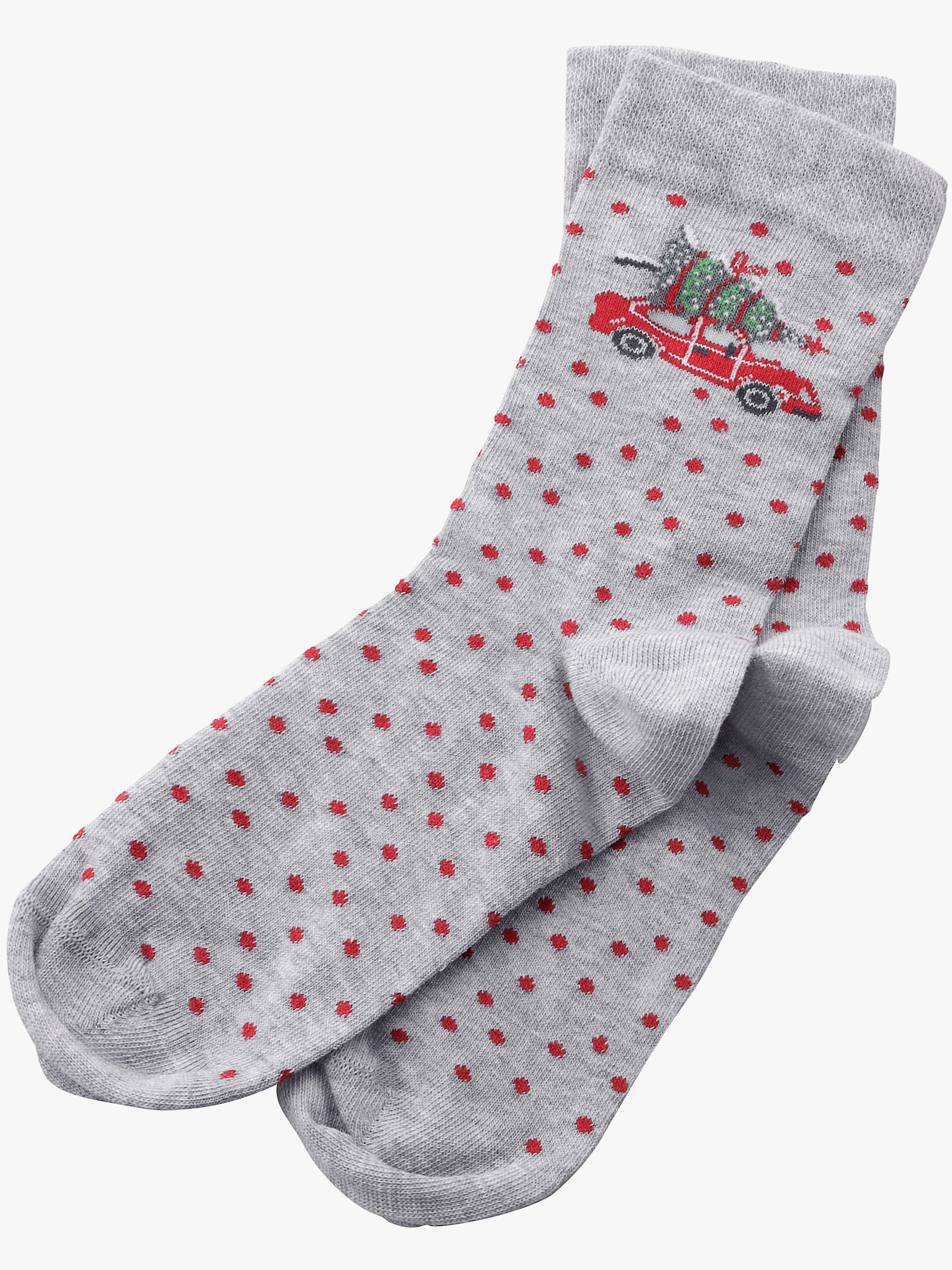 wäschepur Damen-Socken - grau-meliert