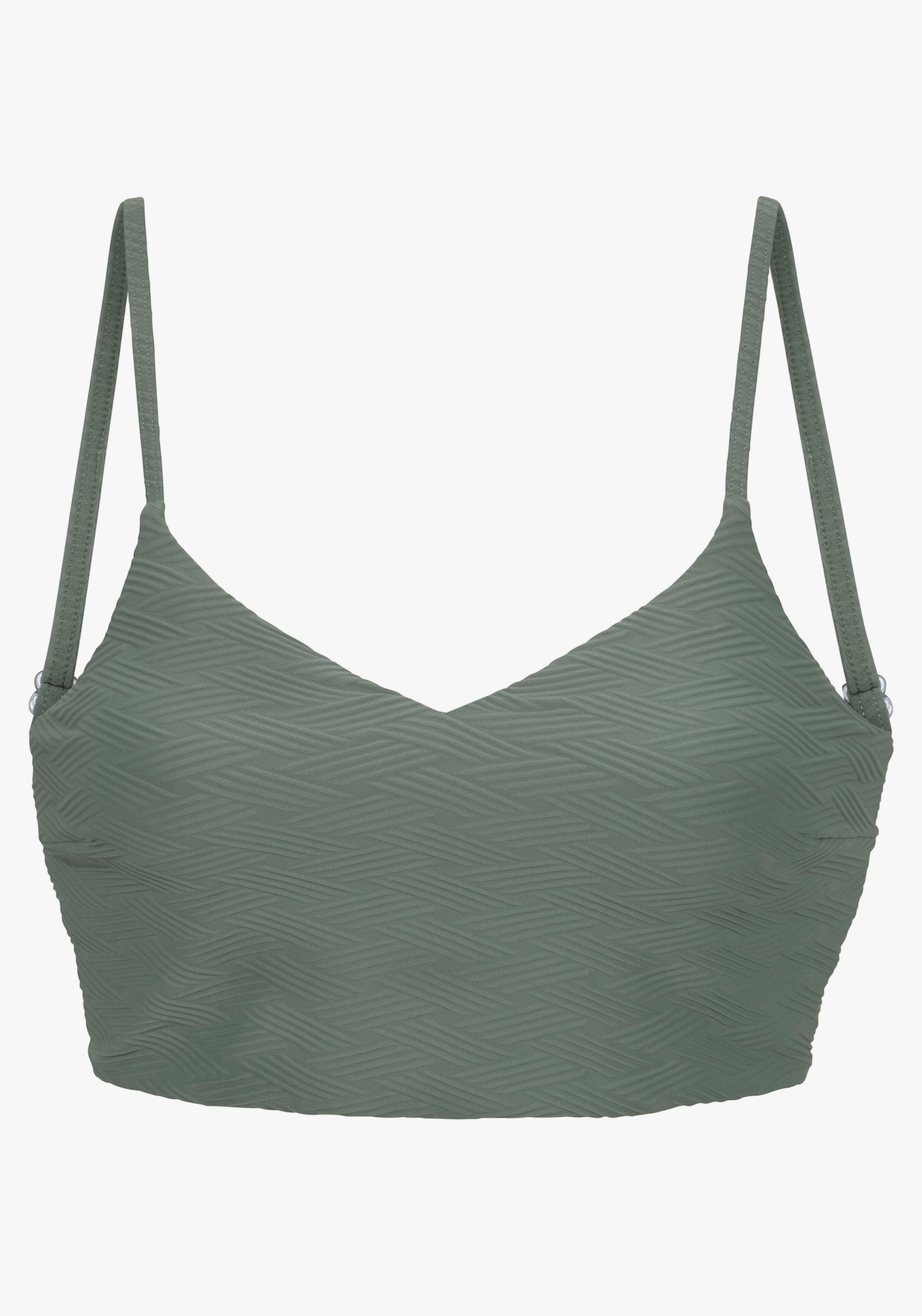 Sunseeker Haut de maillot de bain court - vert olive