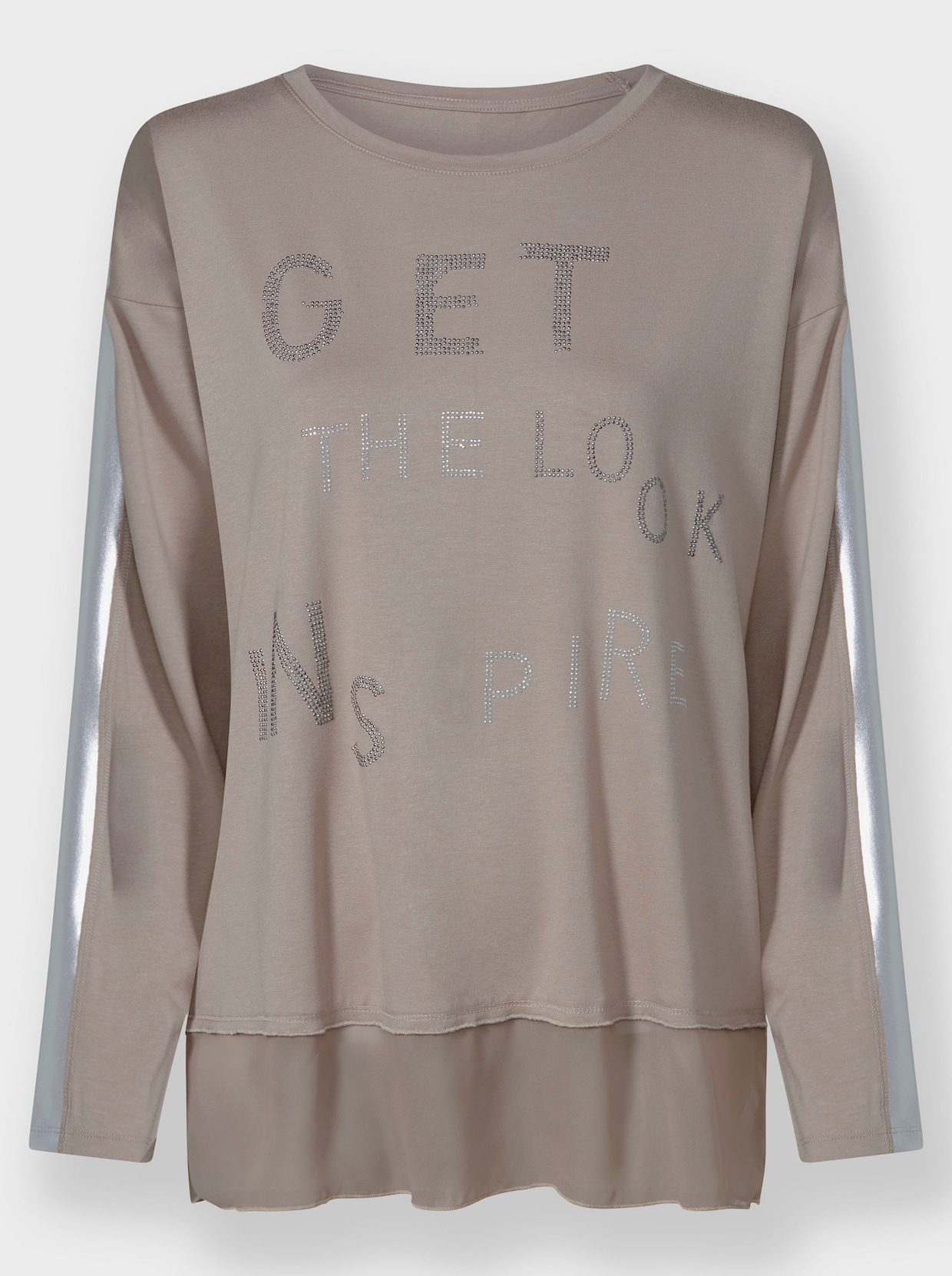 heine Shirt met lange mouwen - taupe