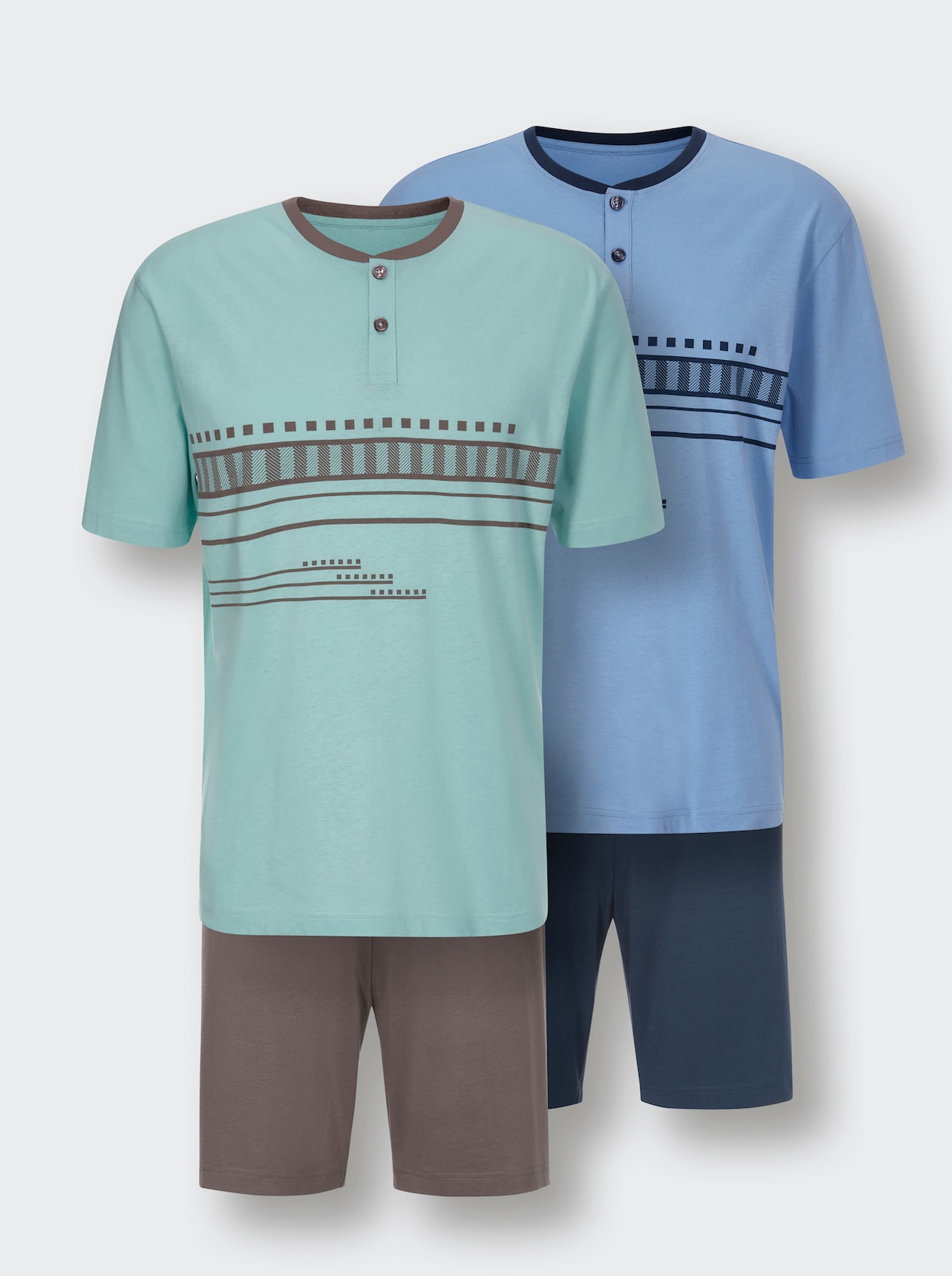 wäschepur men Shortys - himmelblau + mint