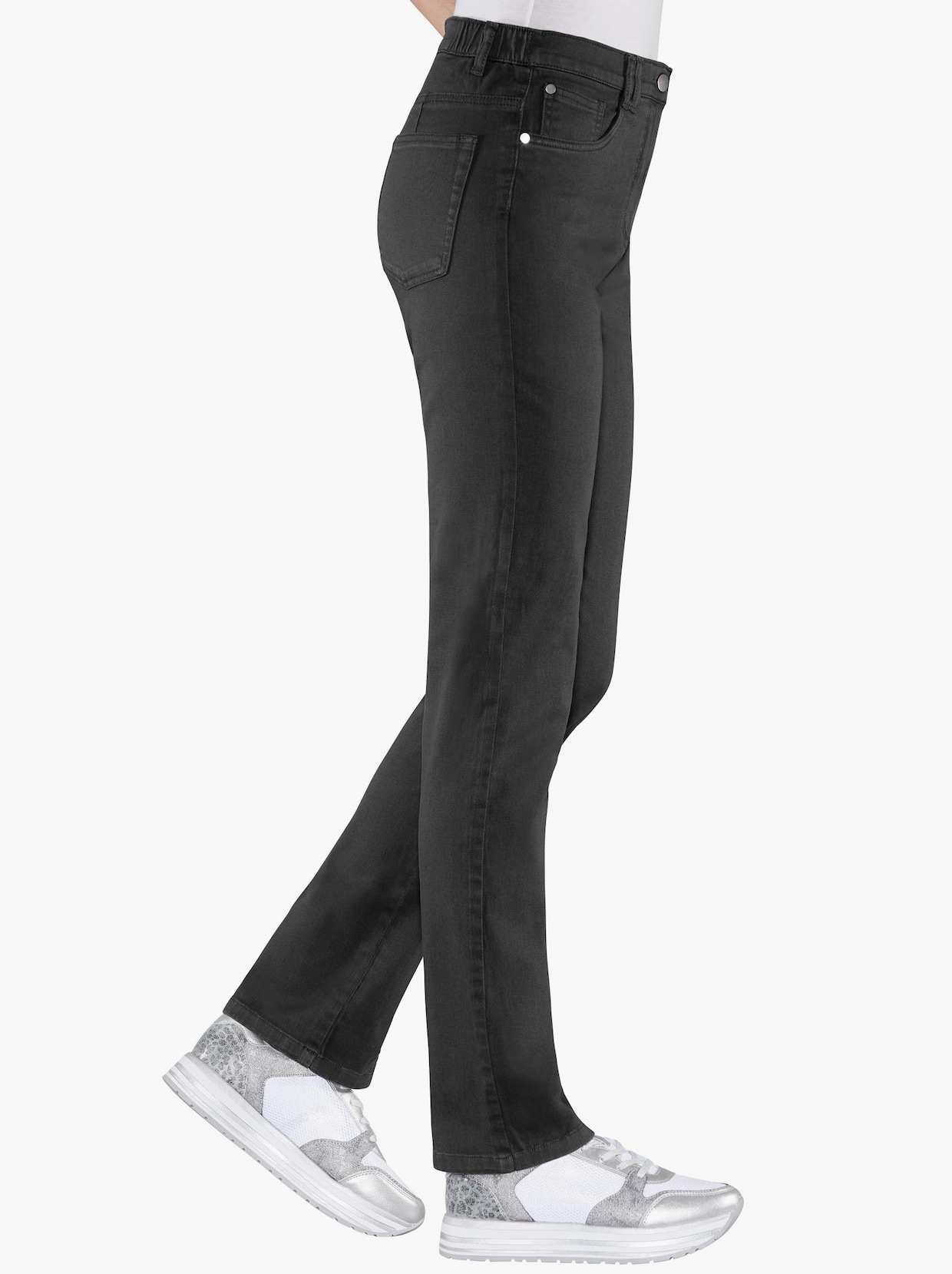 Elastické nohavice - čierna