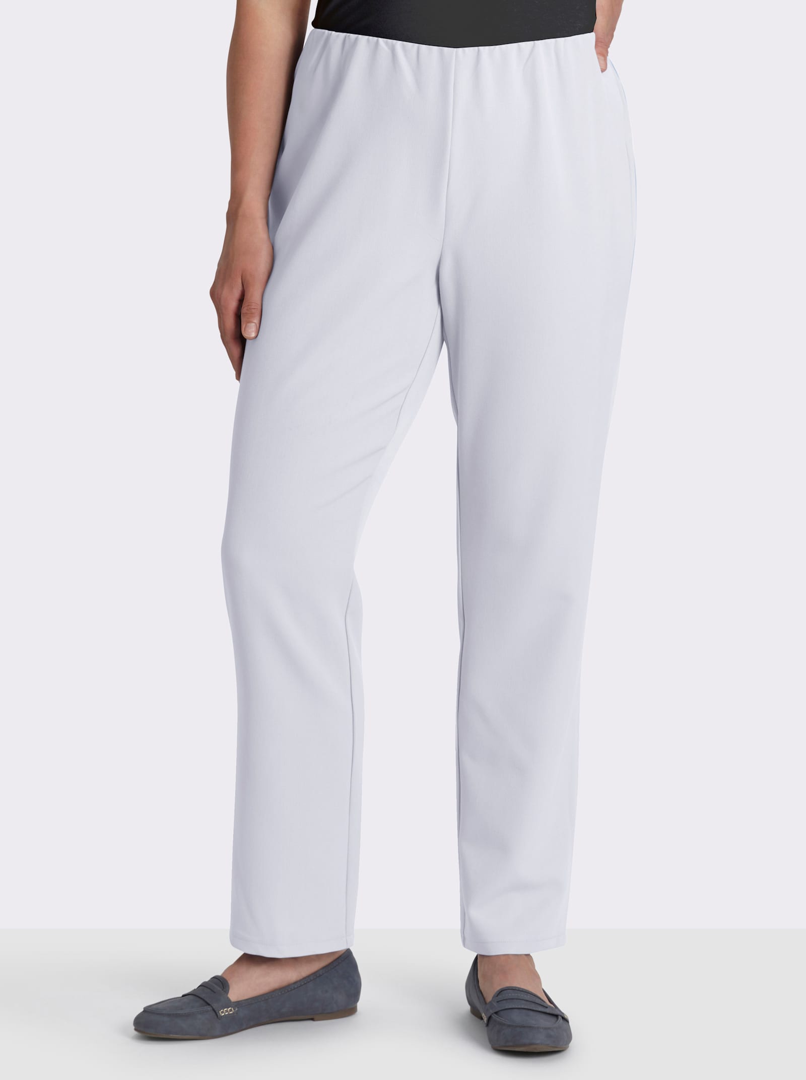 Stretch-Hose mit innenliegendem Dehnbund - weiß
