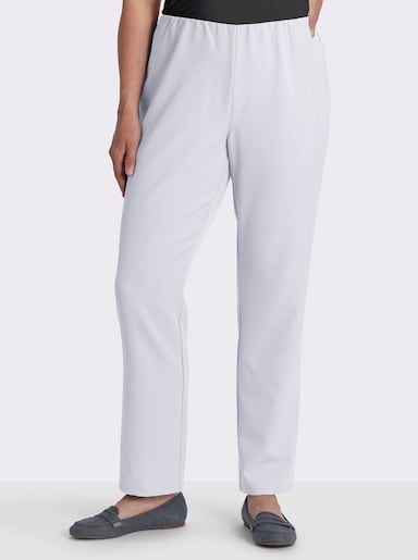 Stretch-Hose mit innenliegendem Dehnbund - weiß