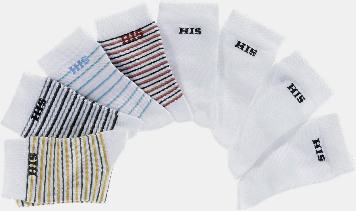 H.I.S Socken - bunt-weiß