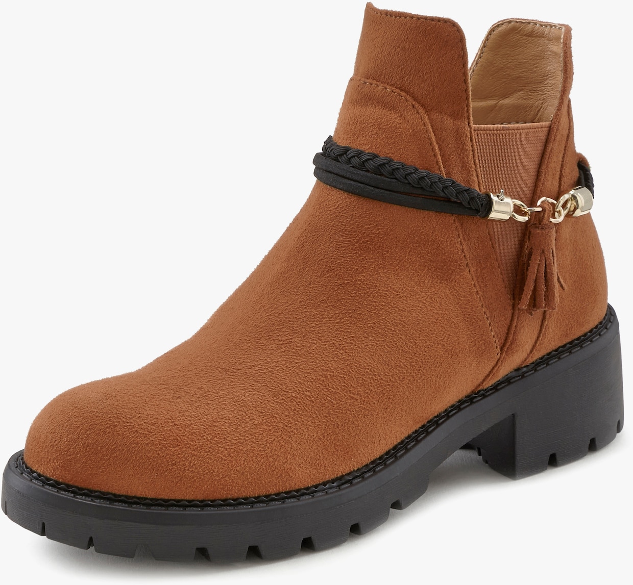 LASCANA Chelsea boots - camelkleuren