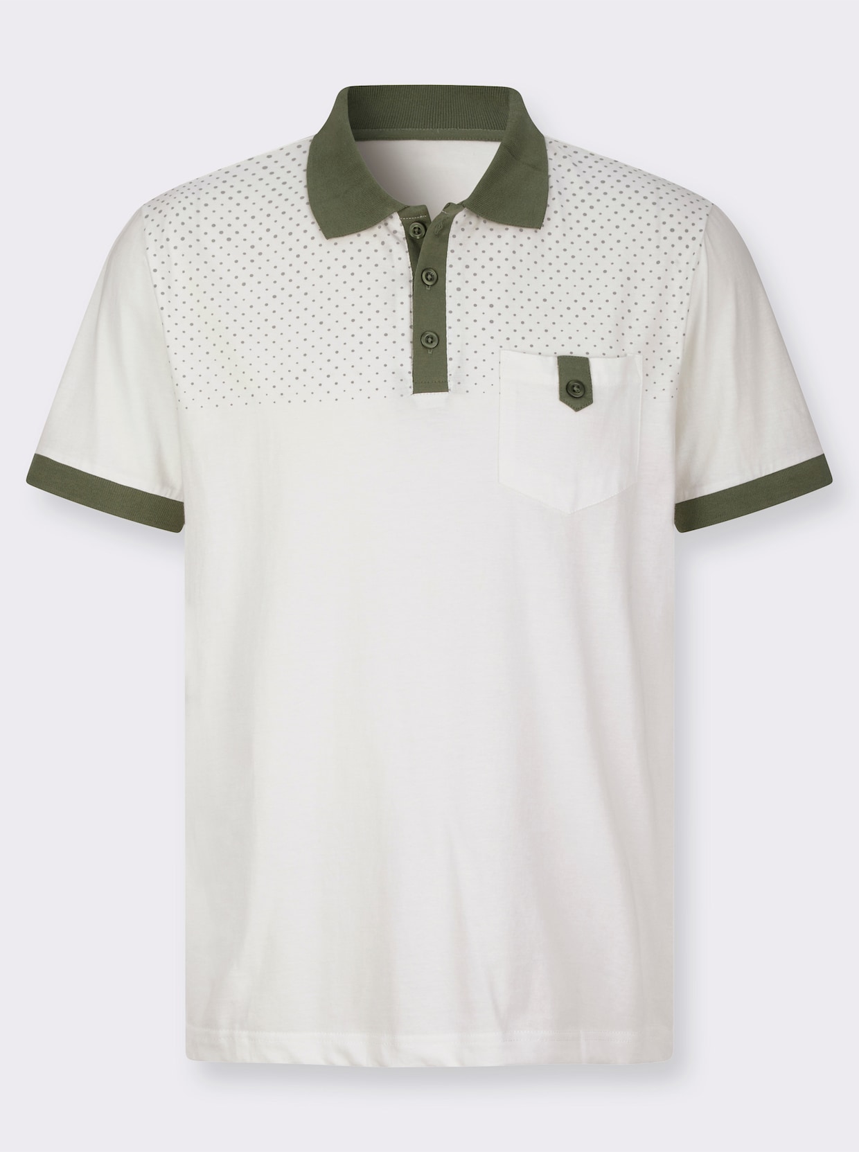 Poloshirt - ecru-khaki