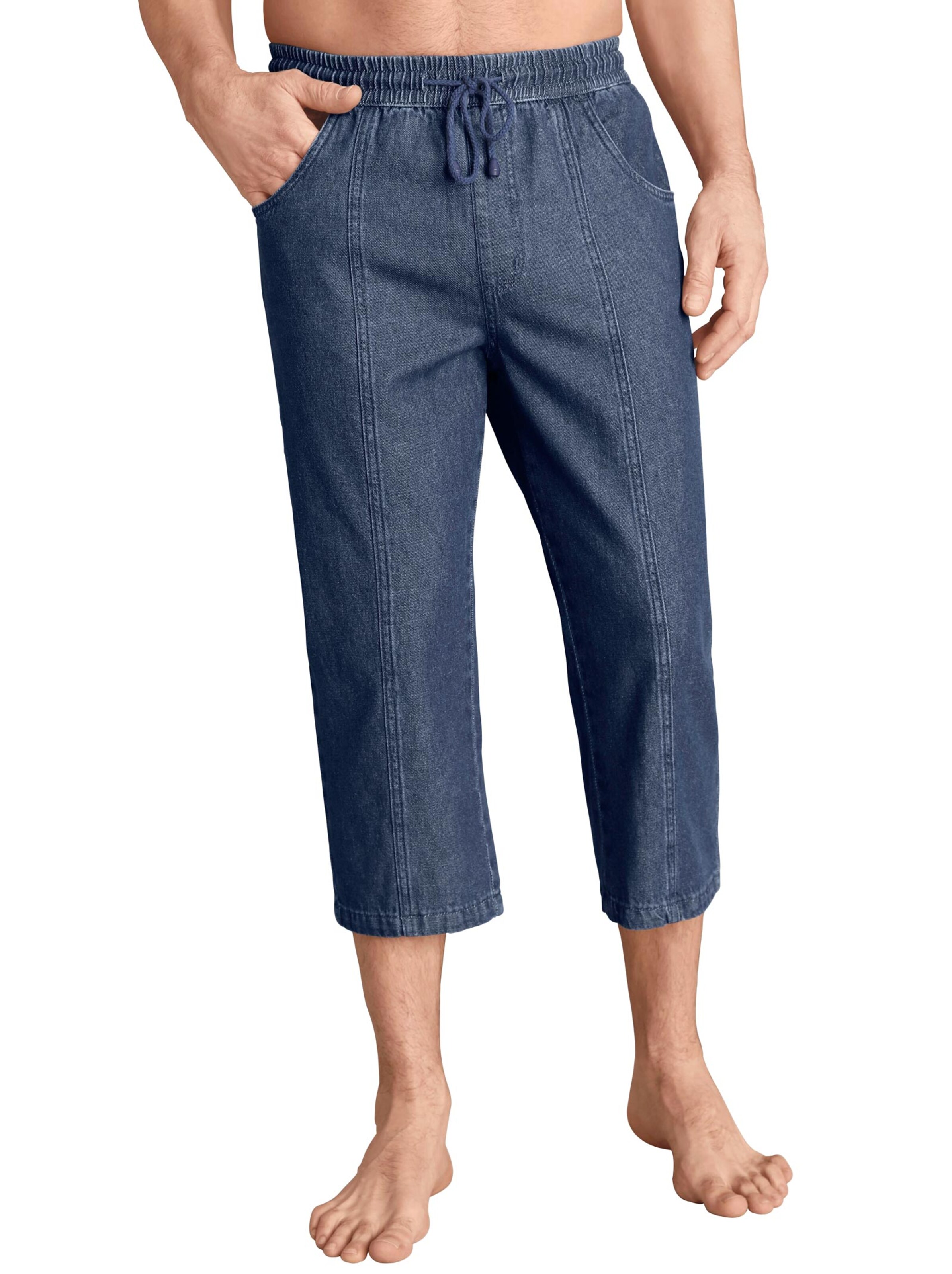 3/4-Hose - blue-stone-washed