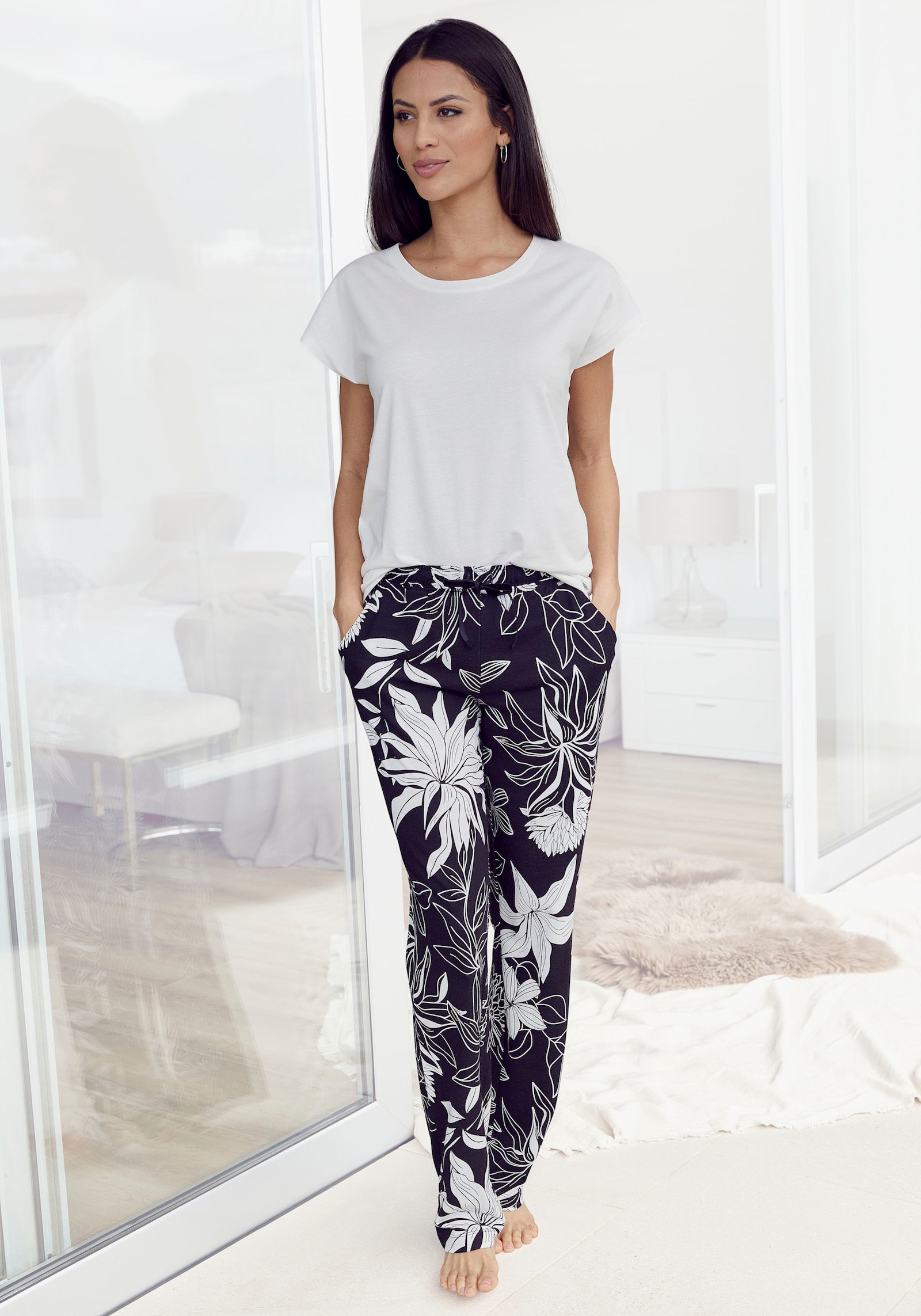 LASCANA Pyjamabovendeel - ecru