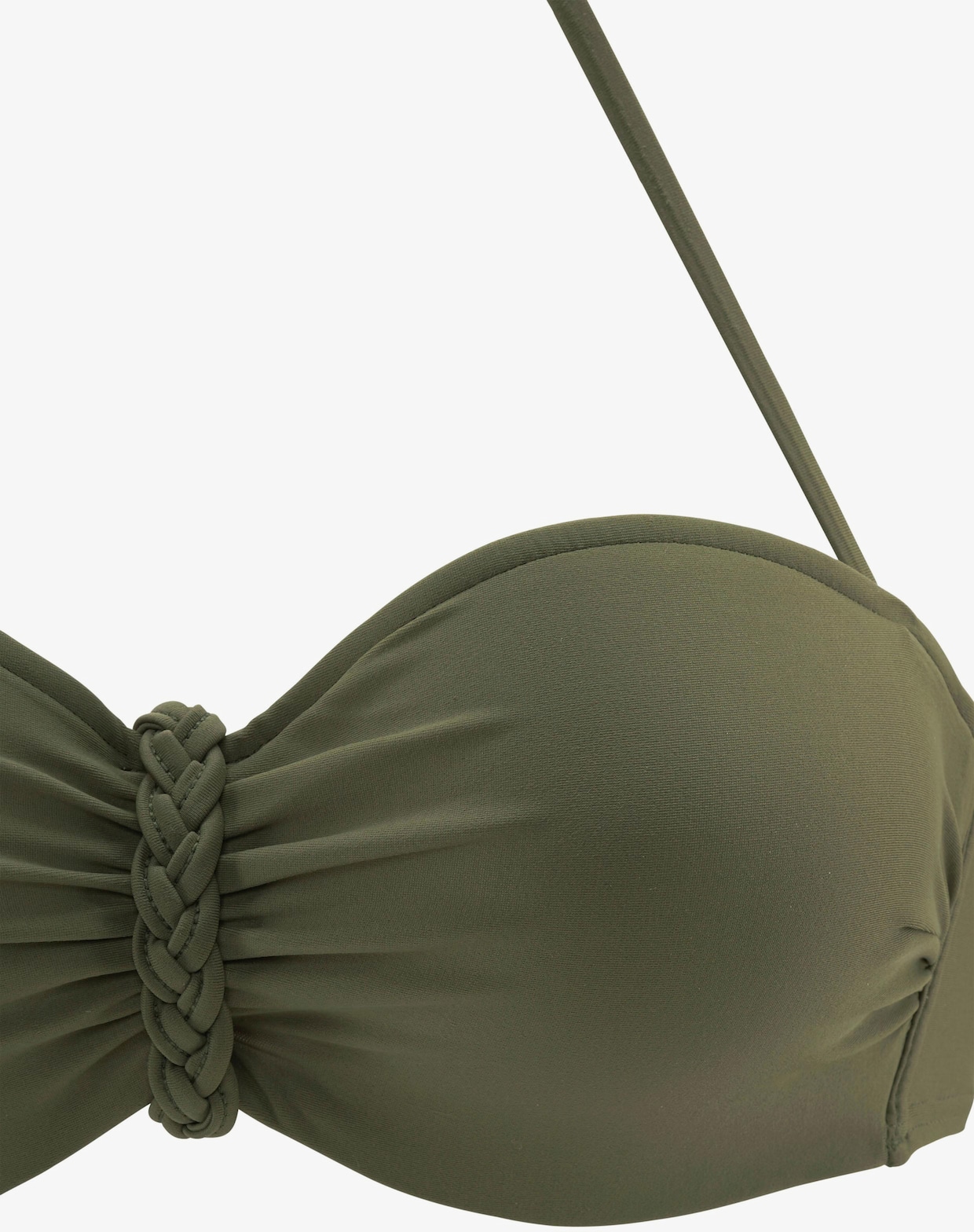 Buffalo Maillot de bain bandeau à armatures - vert olive