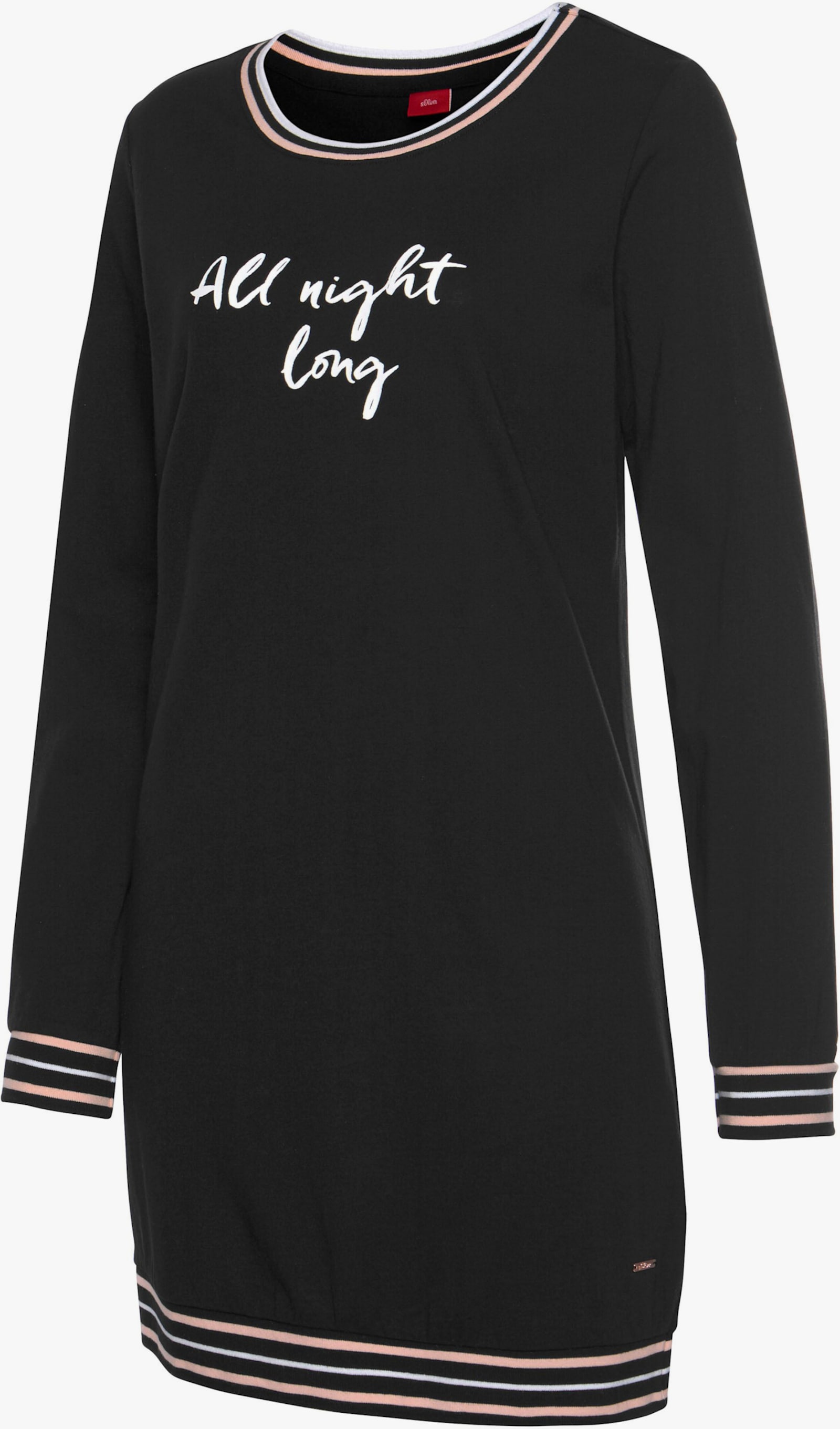 s.Oliver Nachthemd - schwarz