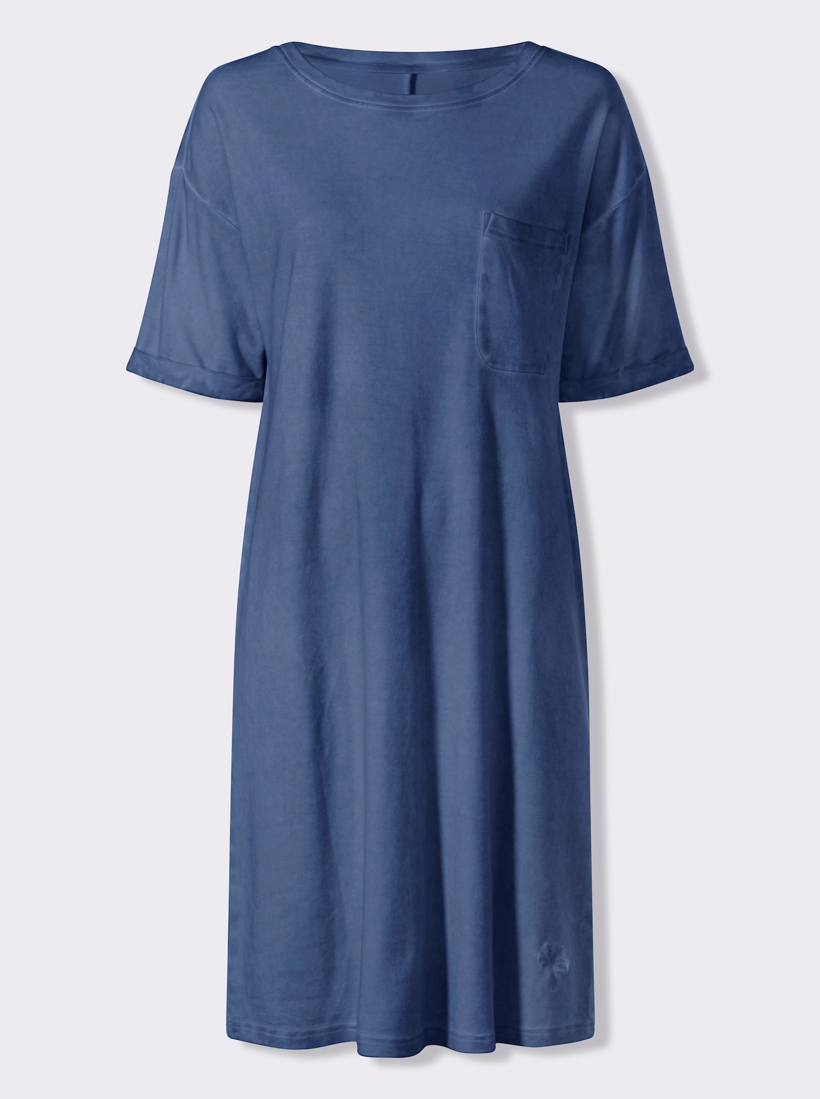 heine Jerseykleid mit Oil-dyed-Waschung - jeansblau