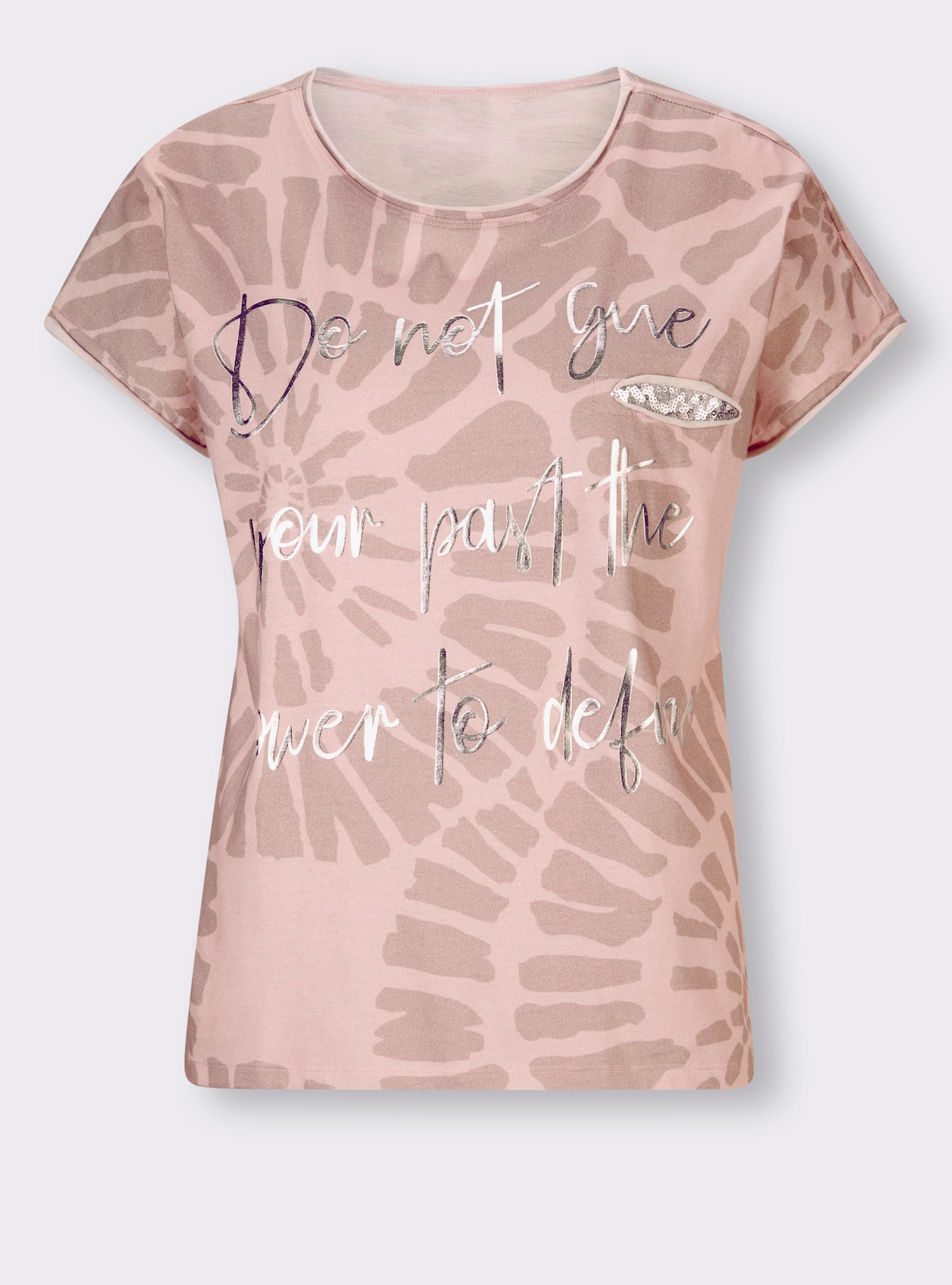heine Shirt met korte mouwen - hortensia bedrukt