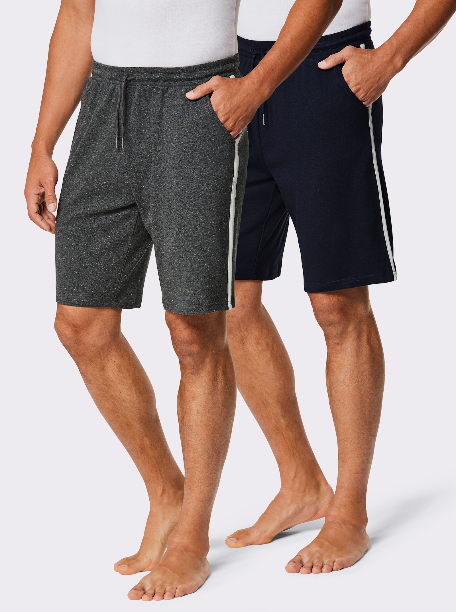 feel good Bermuda - antraciet gemêleerd + marine