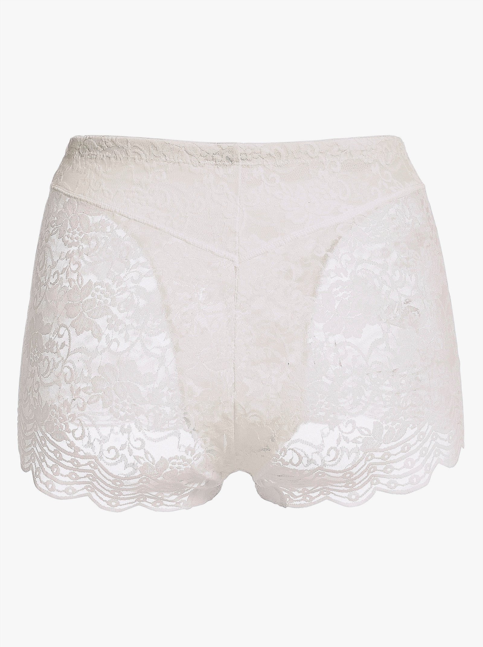 Sassa Hipster met elastisch kant - wit