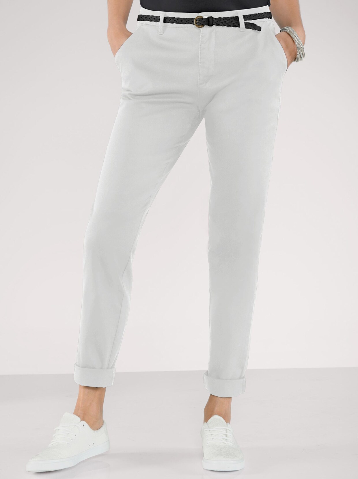 Boyfriend-broek - wit