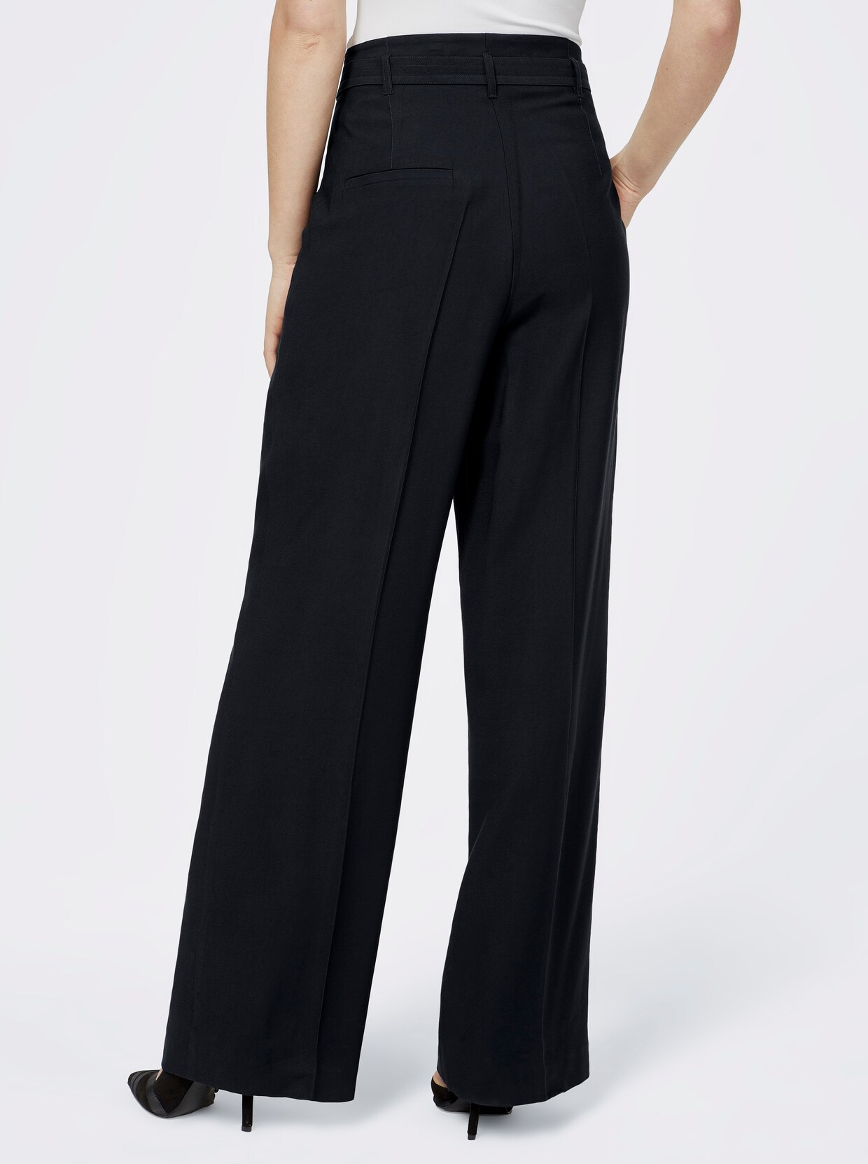 Paperbag-broek - donkerblauw