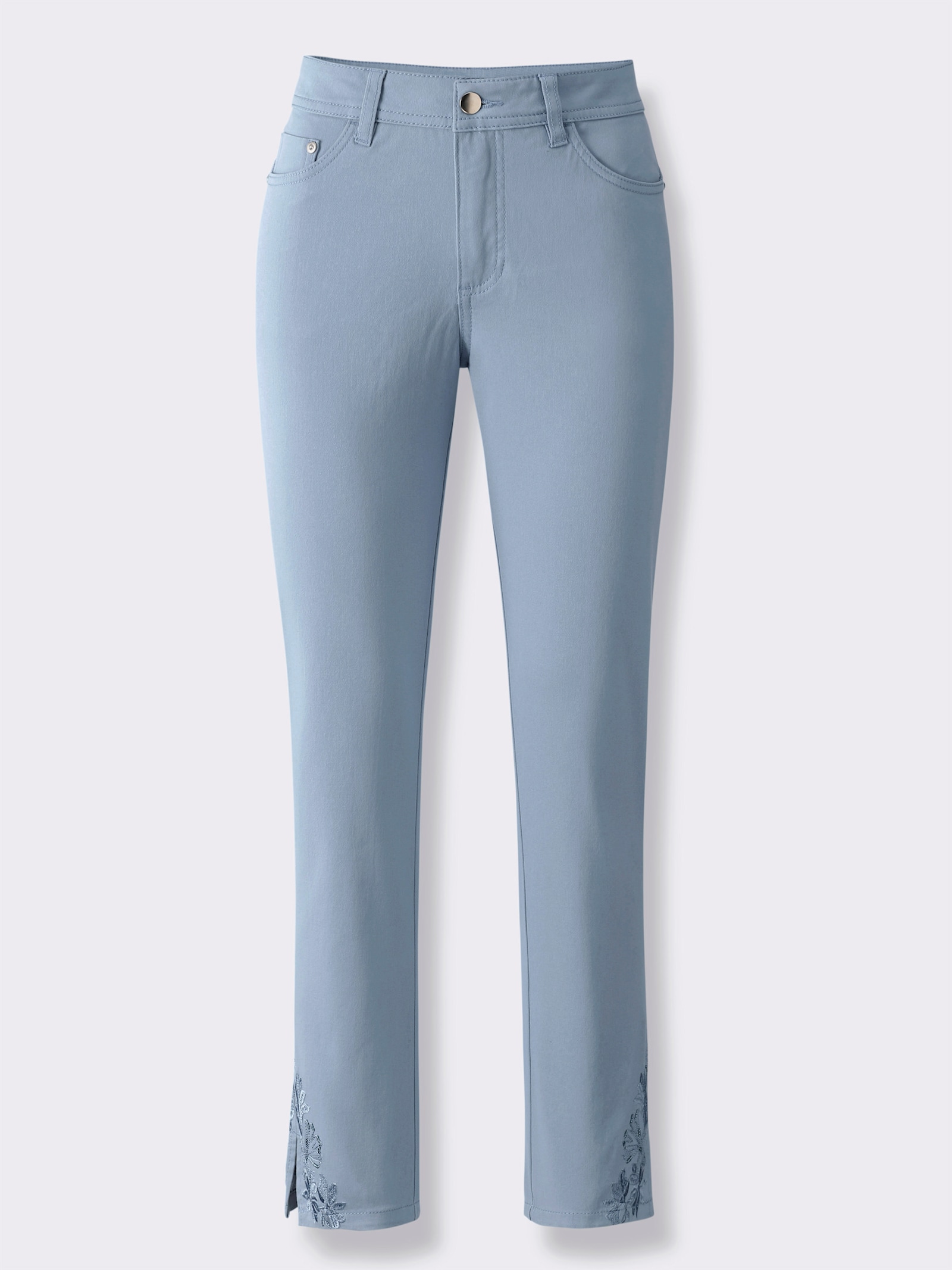 7/8-Jeans in Baumwoll-Stretch-Qualität - bleu