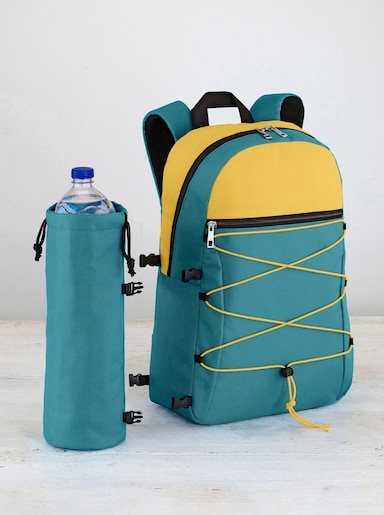 Kühlrucksack+Flaschentasche - bleu