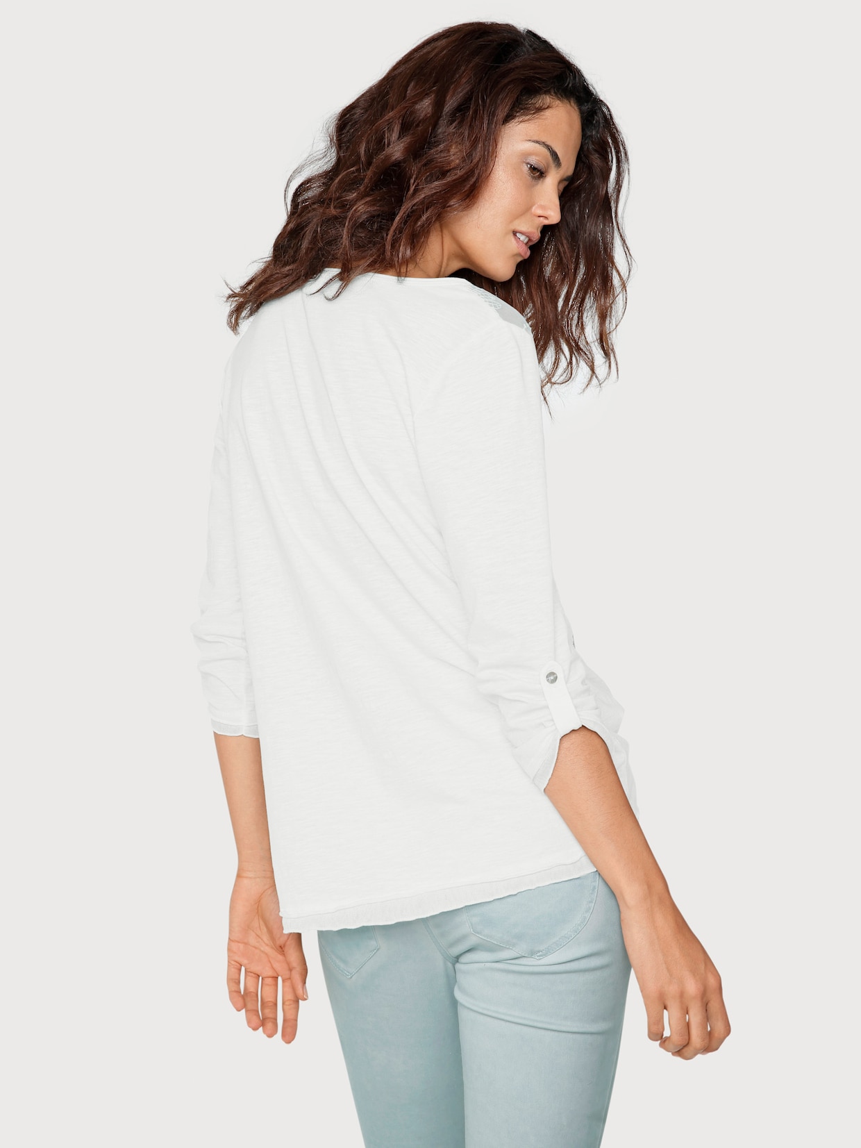 heine Shirt met 3/4-mouw - wit