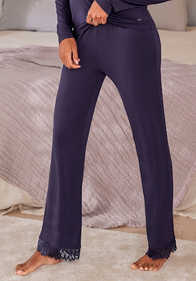 LASCANA Pantalon de nuit - bleu nuit