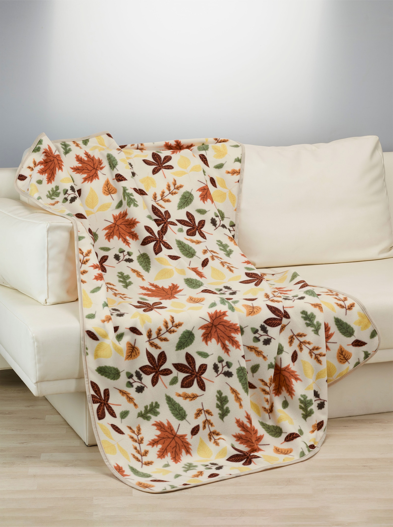 Decke mit Igel - beige