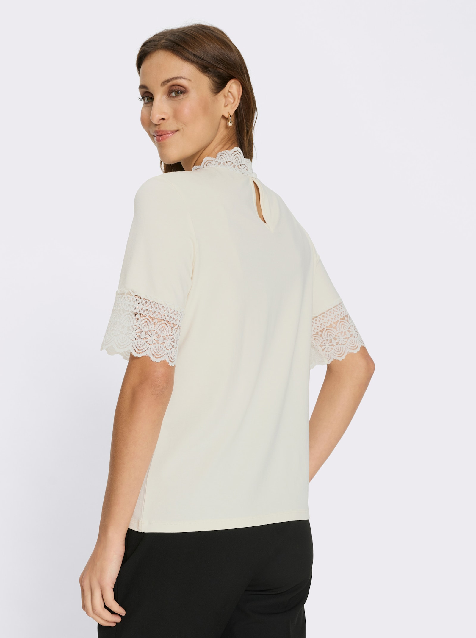 Spitzen-Shirt - champagner