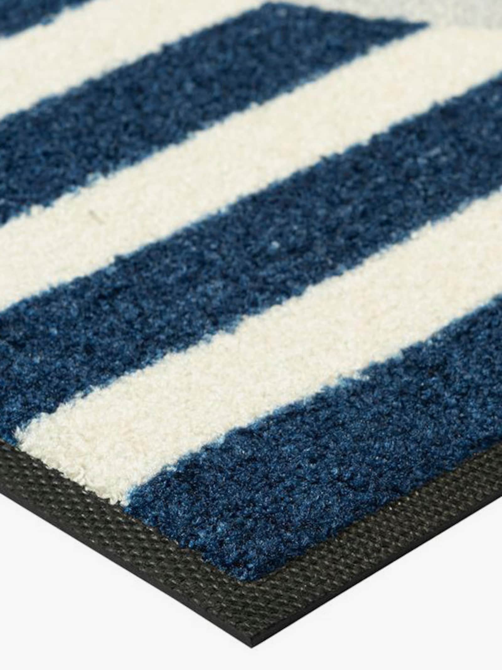 wash+dry by Kleen-Tex Fußmatte - blau-ecru