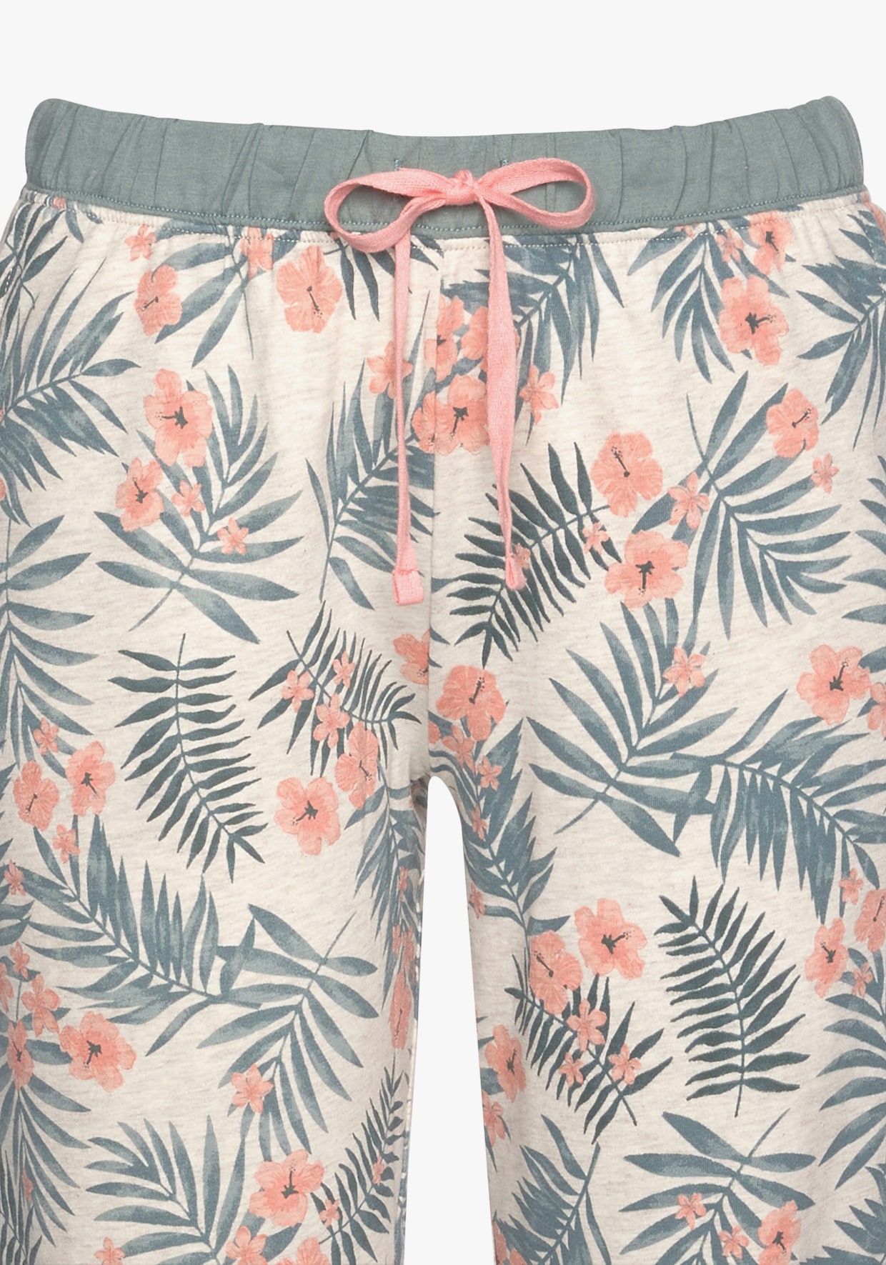 LASCANA Pyjama - jadegroen bedrukt