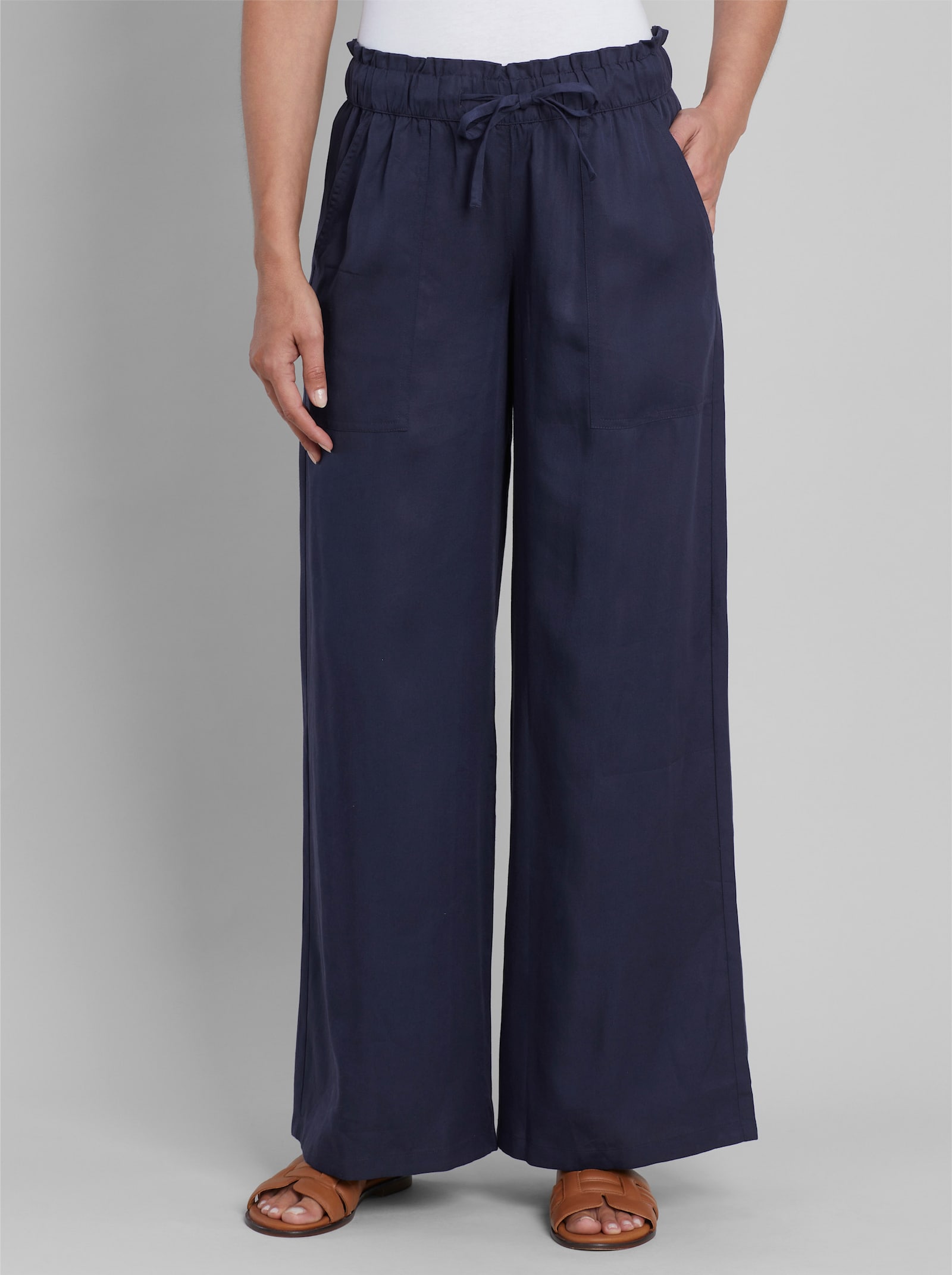 heine Schlupfhose aus Lyocell - marine