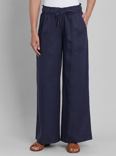 heine Schlupfhose aus Lyocell - marine