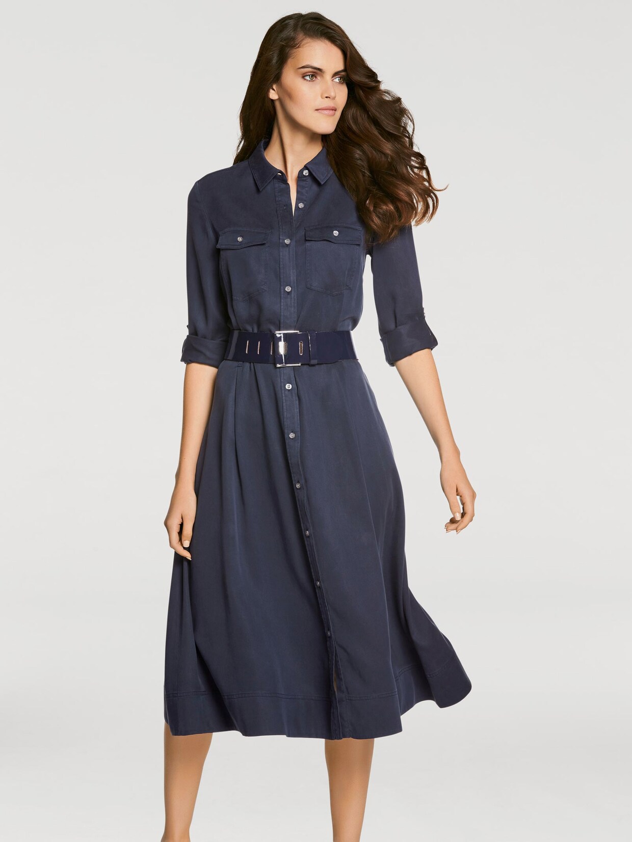 Linea Tesini overhemdjurk - blauw