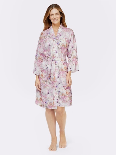 wäschepur Morgenmantel - hellrosé-bedruckt