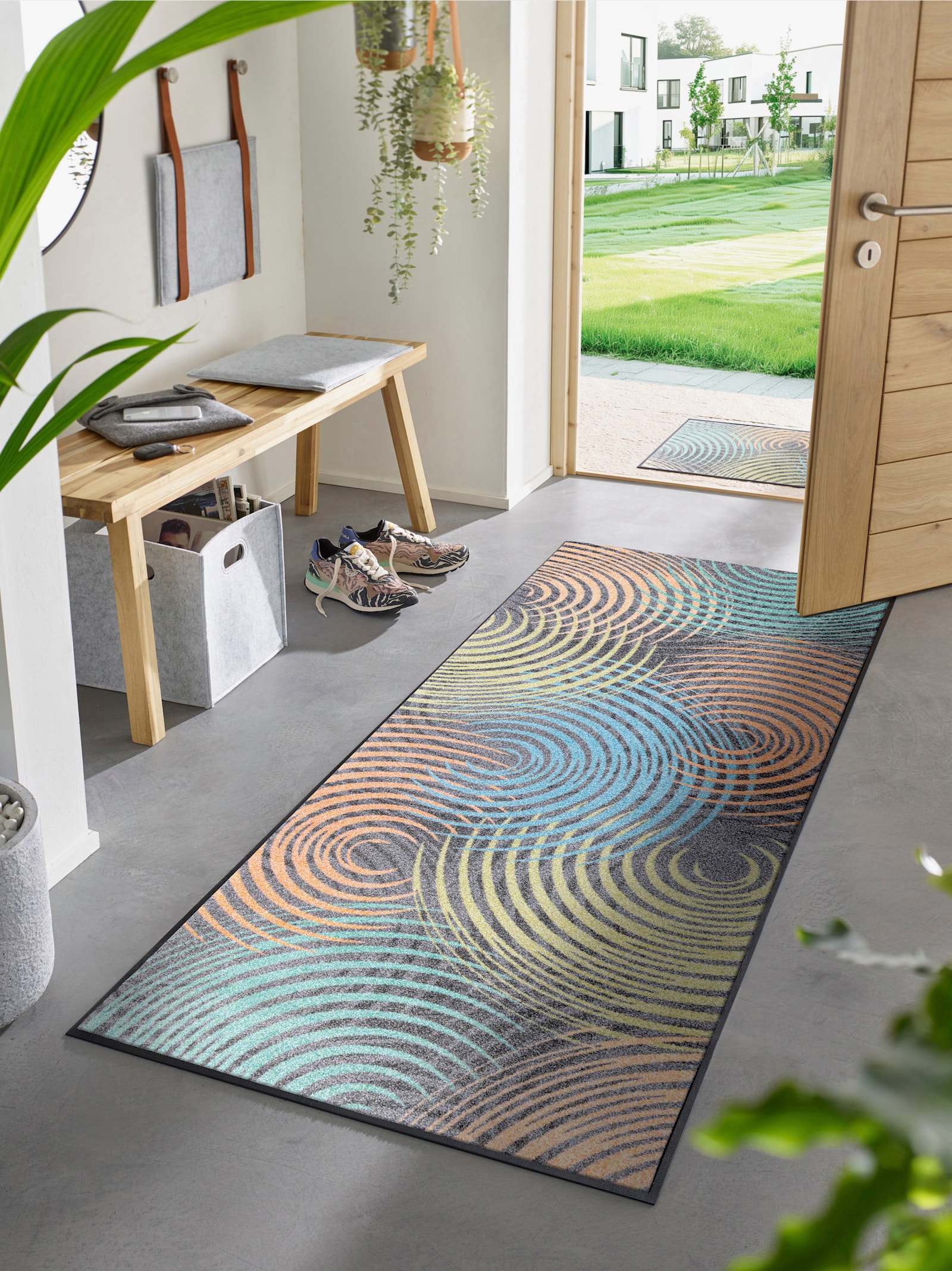 wash+dry by Kleen-Tex Fußmatte - grau-bunt