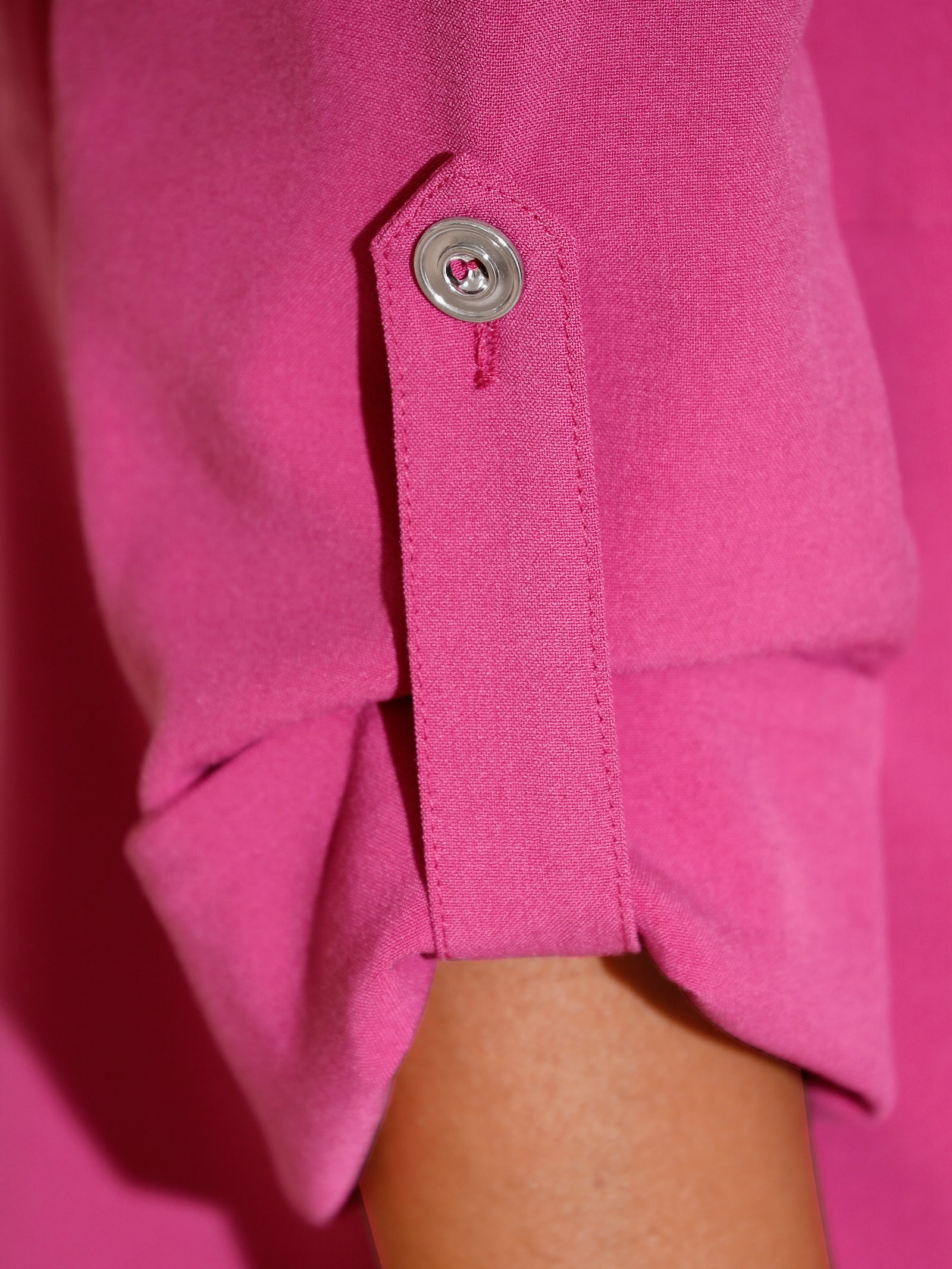 Blazer mit gestreiftem Futter - fuchsia