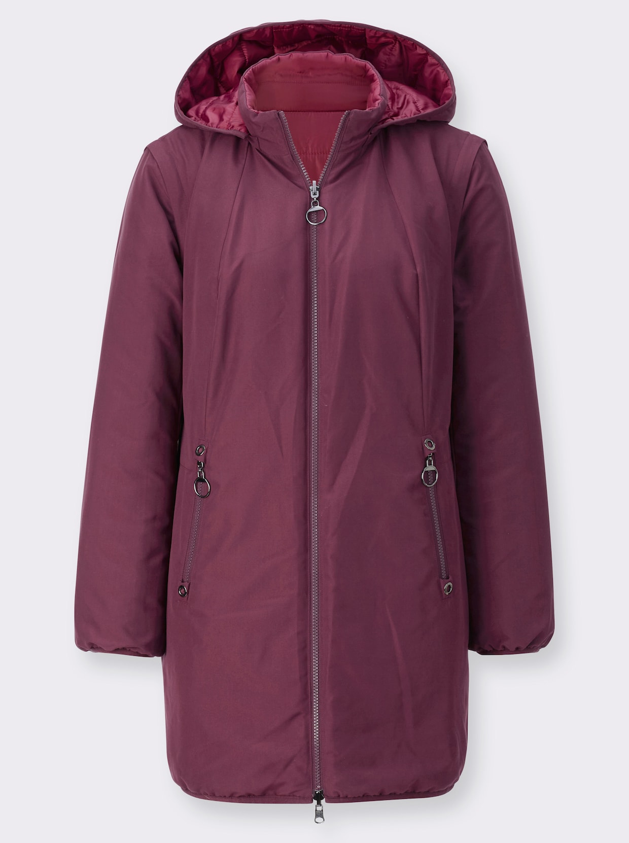 Veste longue - bordeaux