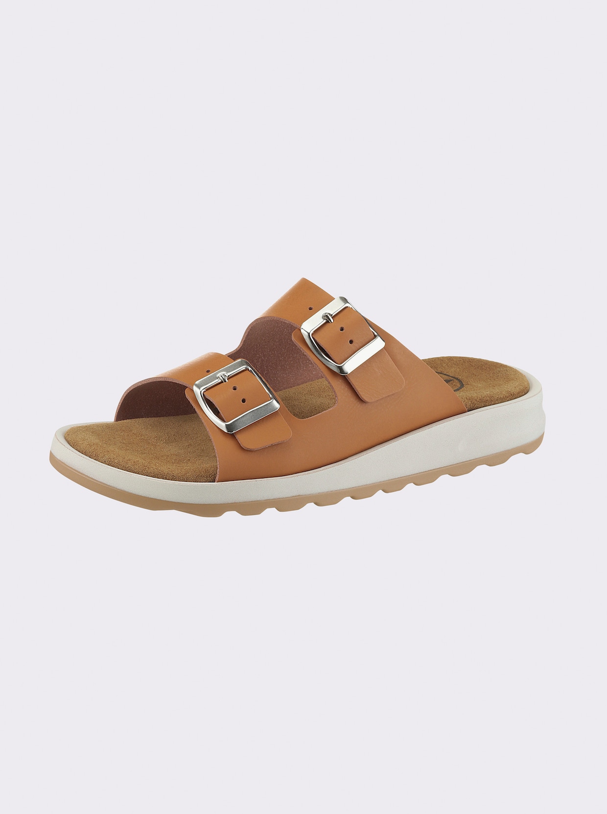 Franken Schuhe Pantolette - camel