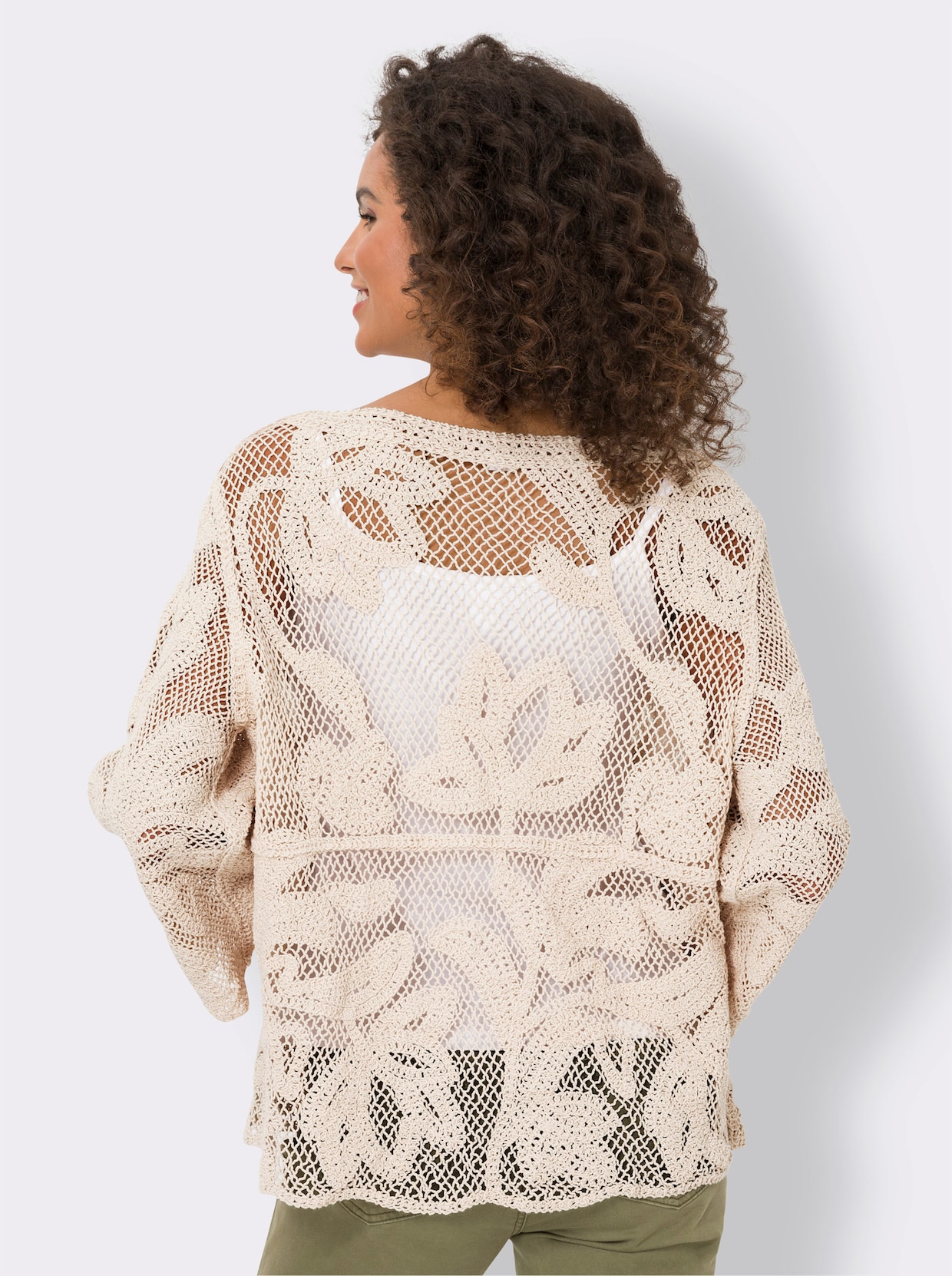 heine Strickjacke - sand