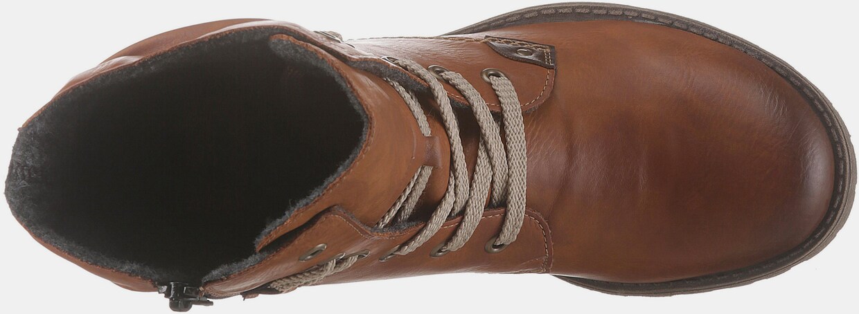 Rieker Schnürboots - cognac-used