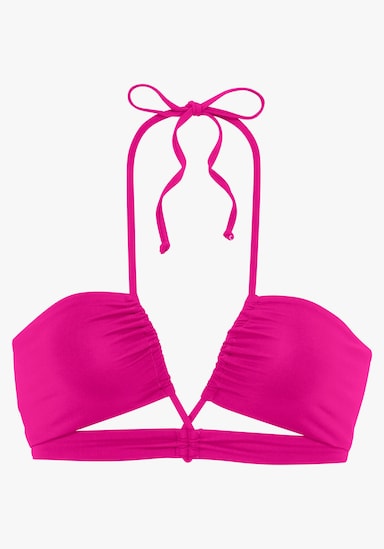 s.Oliver Haut de maillot de bain bandeau - fuchsia