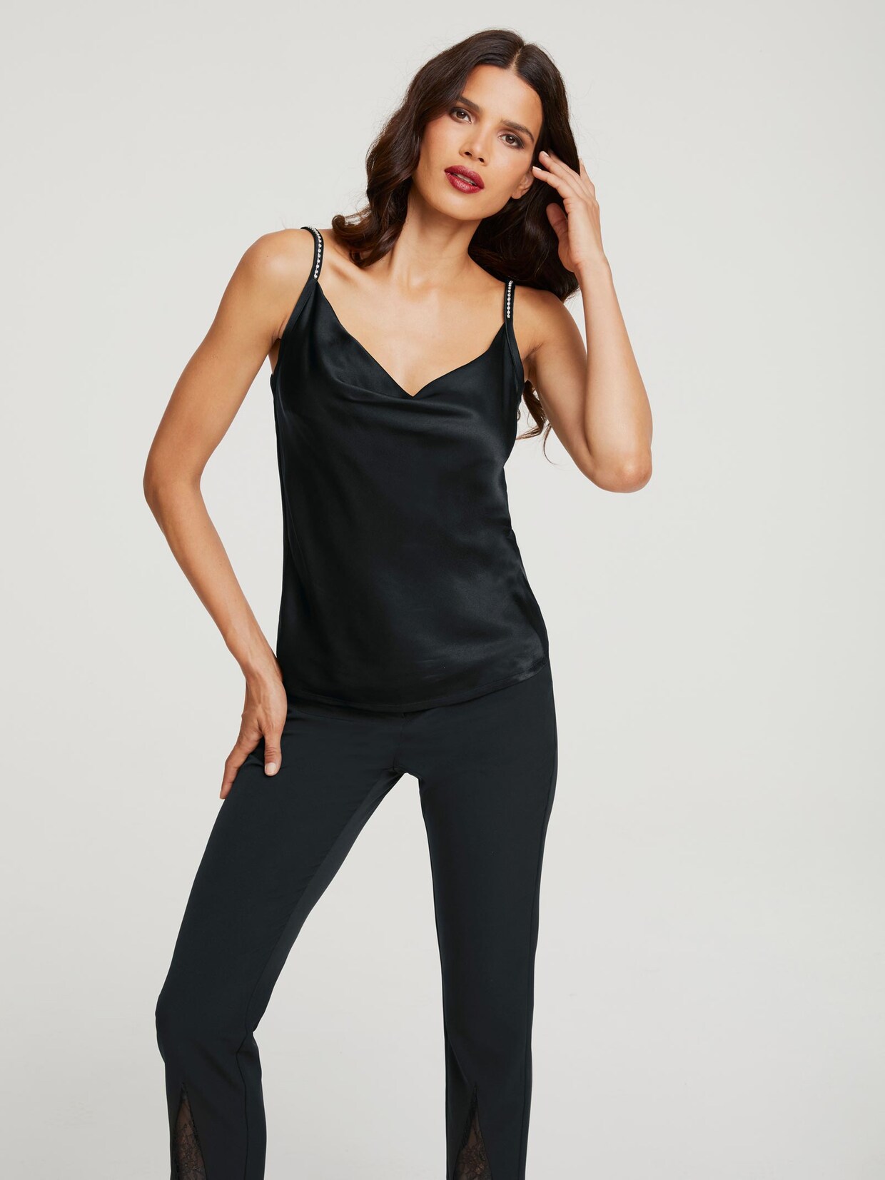 Patrizia Dini Top - schwarz