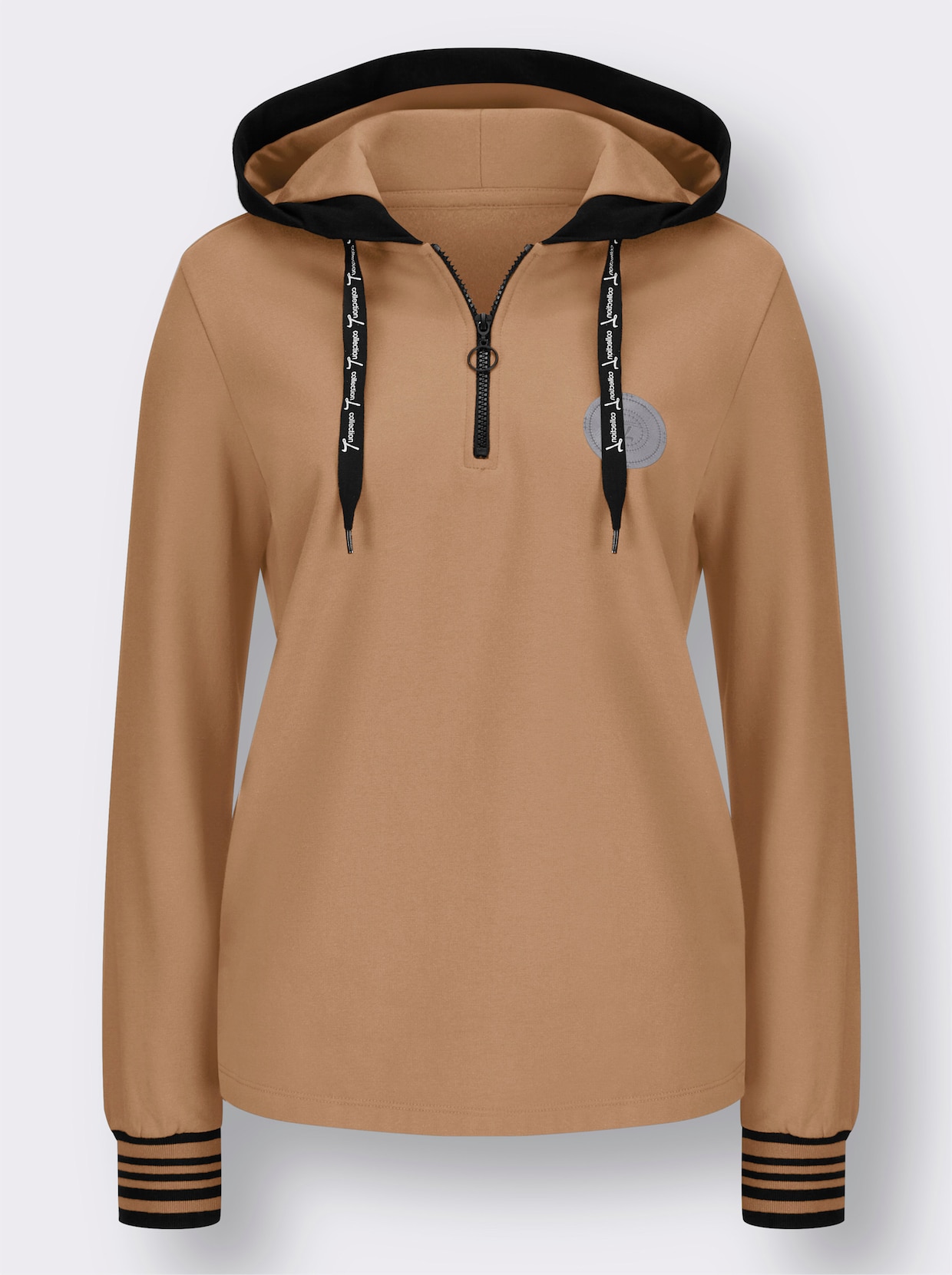 Shirt met capuchon - camel