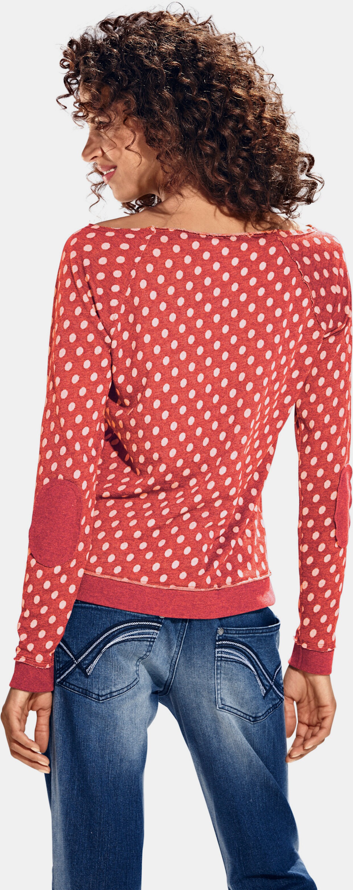 heine Tupfenshirt - koralle