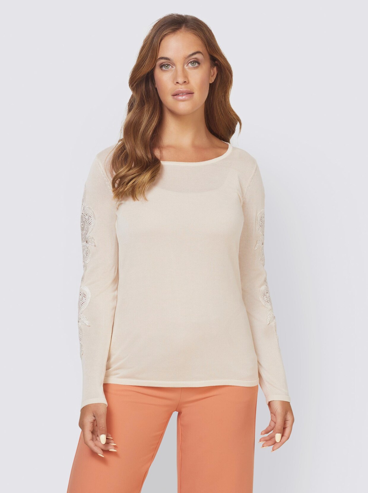Ashley Brooke Pullover - champagne