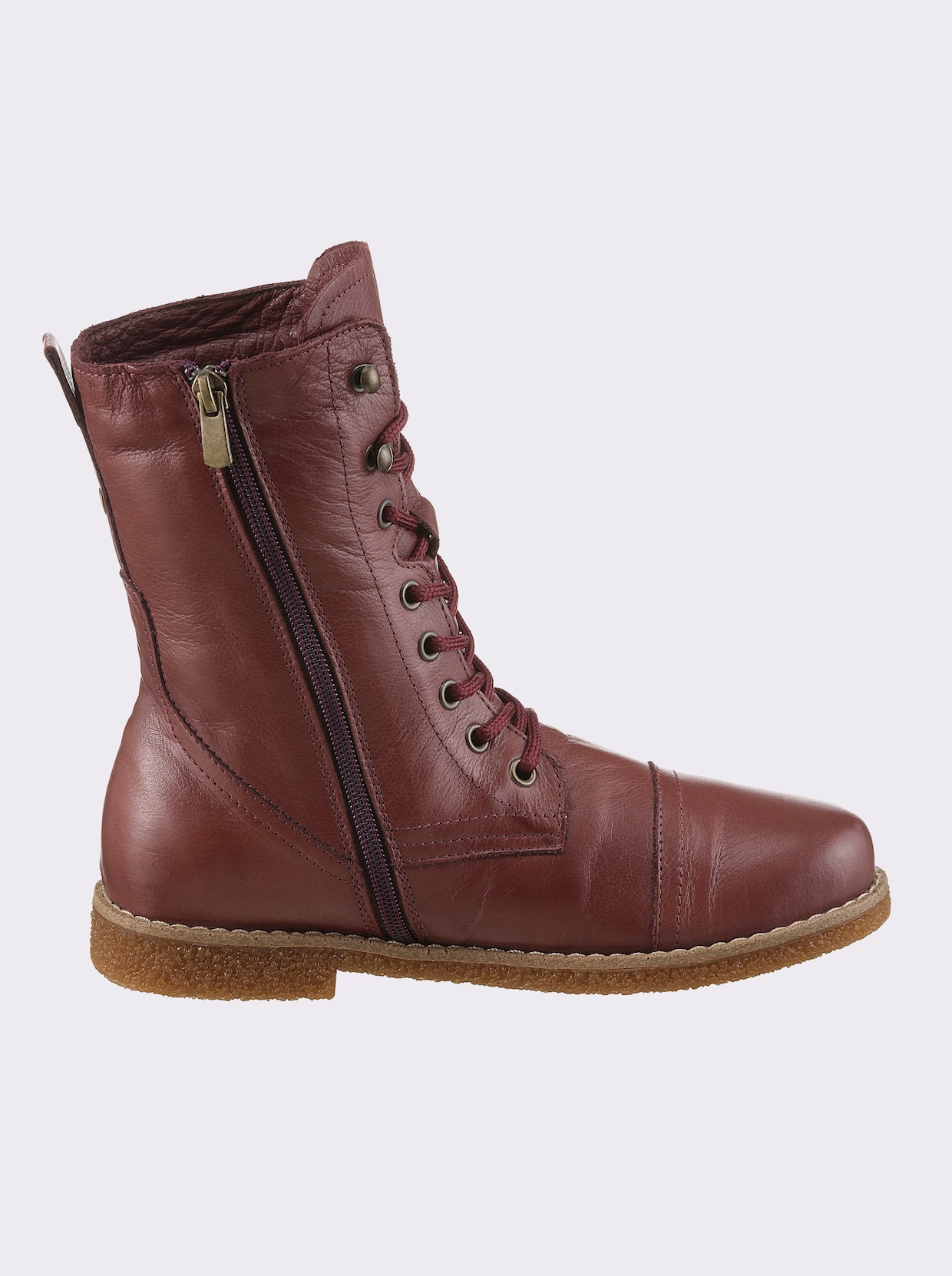 Andrea Conti Bottines à lacets - lie-de-vin