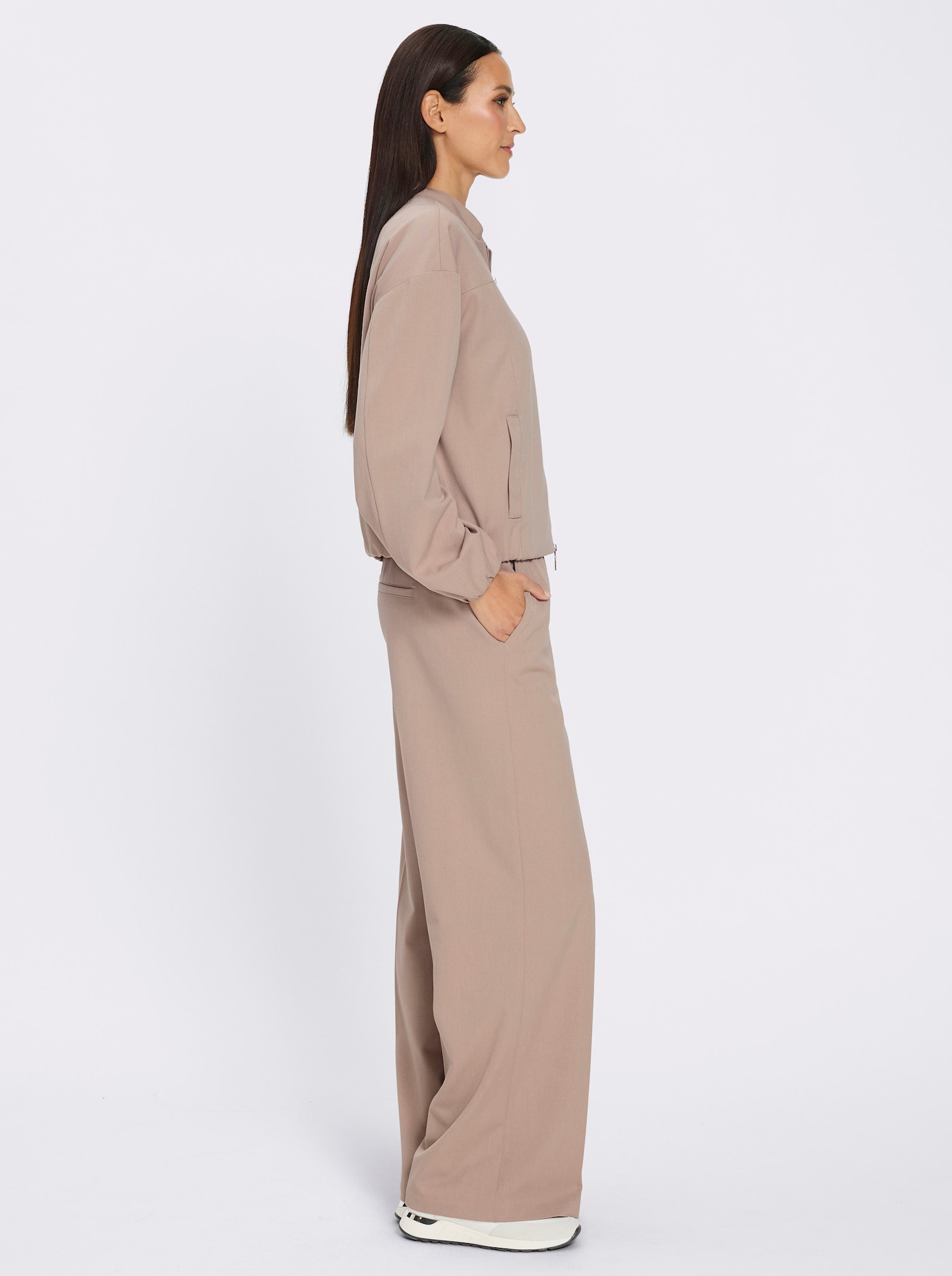 heine Hosenanzug mit Rundum-Dehnbund - sesam