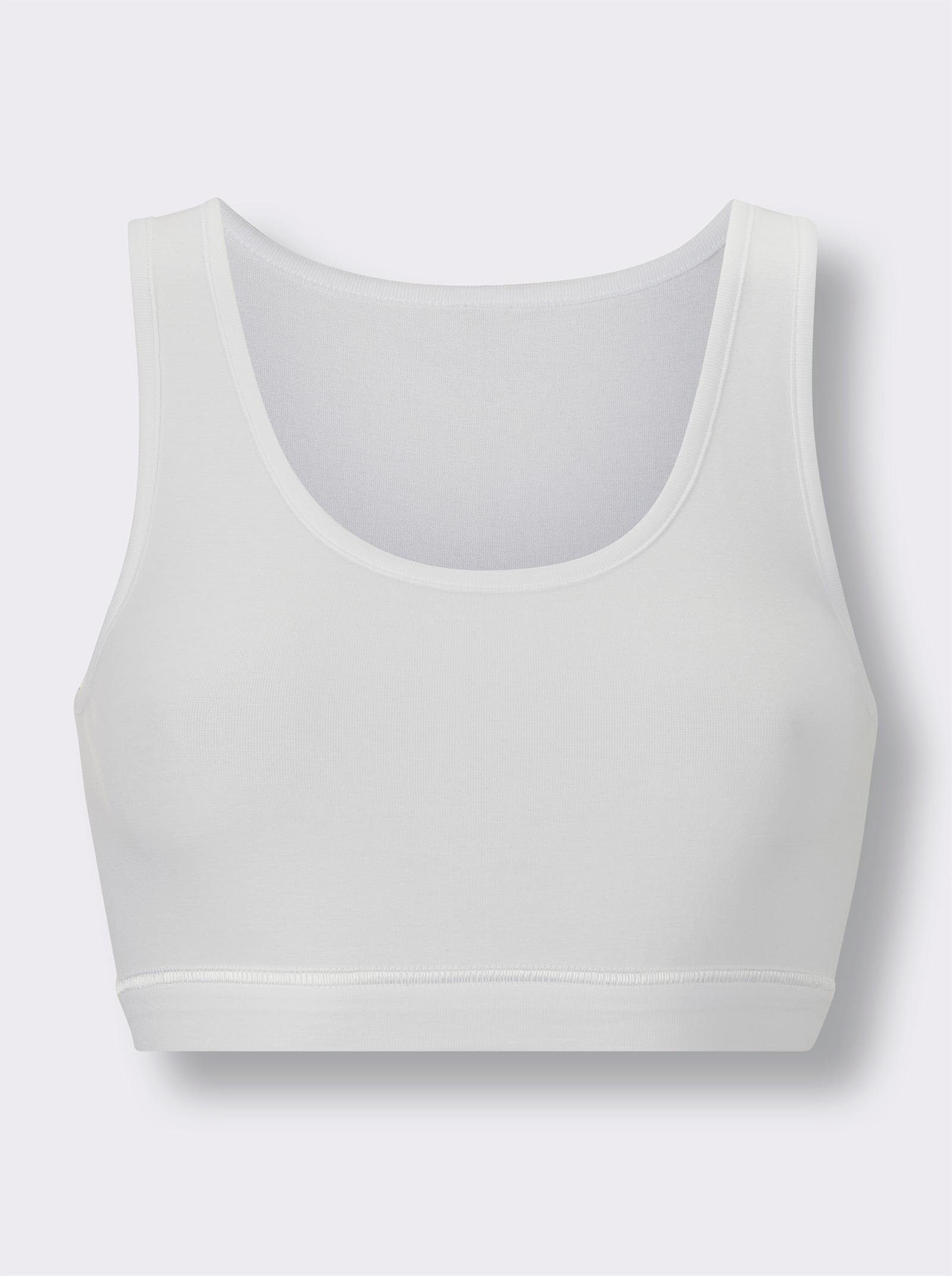 wäschepur Bustier mit breitem Unterbrustband - weiß